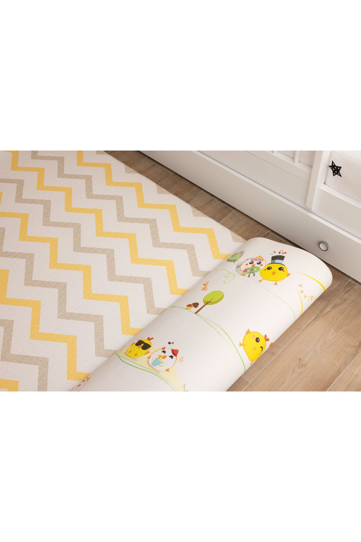 OGGİA Tiny Hens Premium Oyun Matı 140x230cm | 15mm | Darbe Emici, Isı Yalıtımlı, Çift Yönlü Halı fotoğrafı 7 (önizleme)