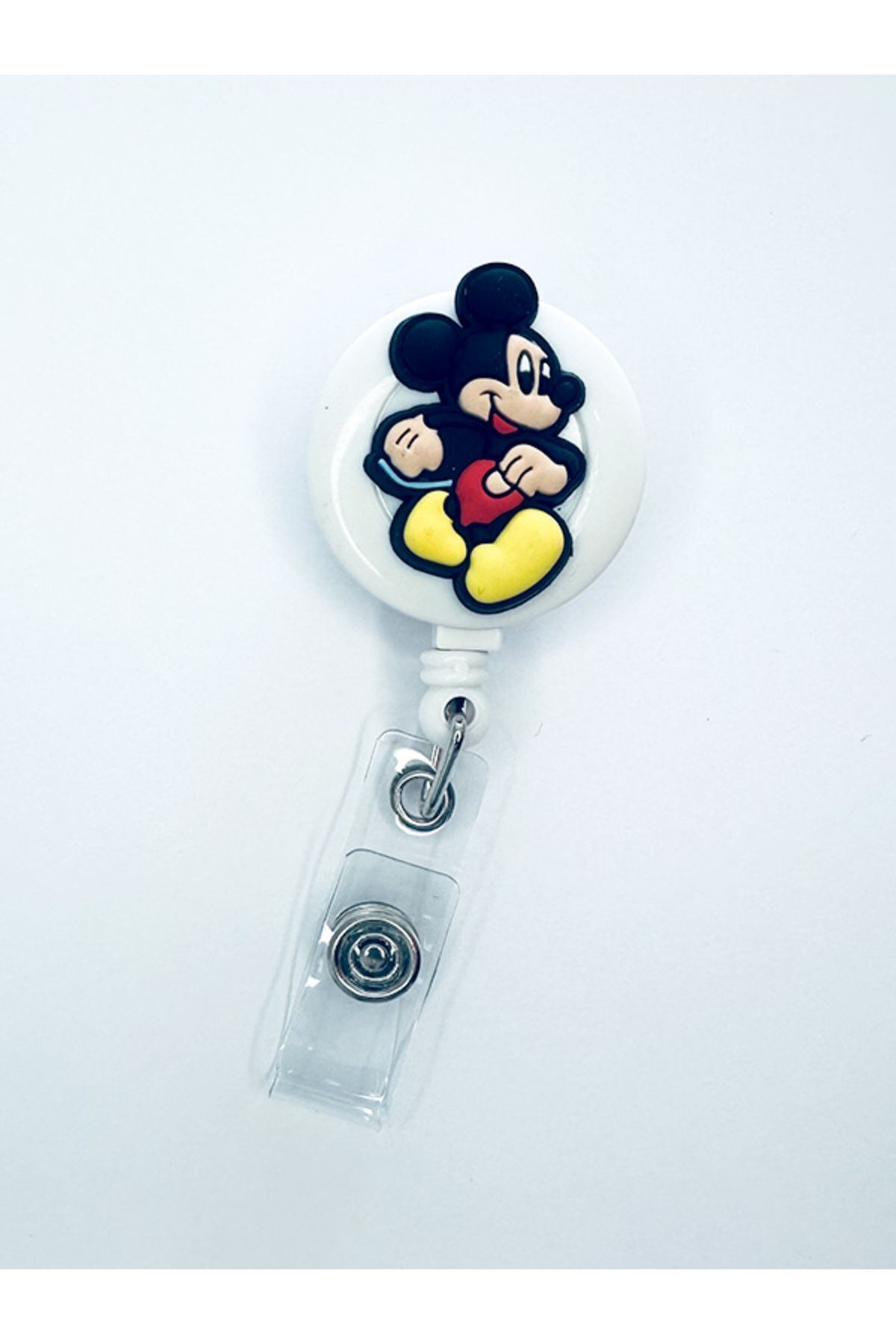 PABALAS Mickey Mouse Figürlü Yoyo Yaka Kartlık Tutucu