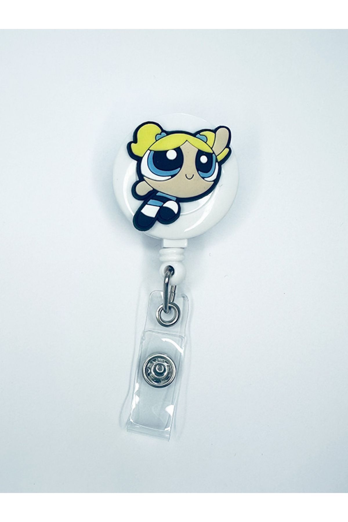 PABALAS Power Puff Girls Figürlü Yoyo Yaka Kartlık Tutucu