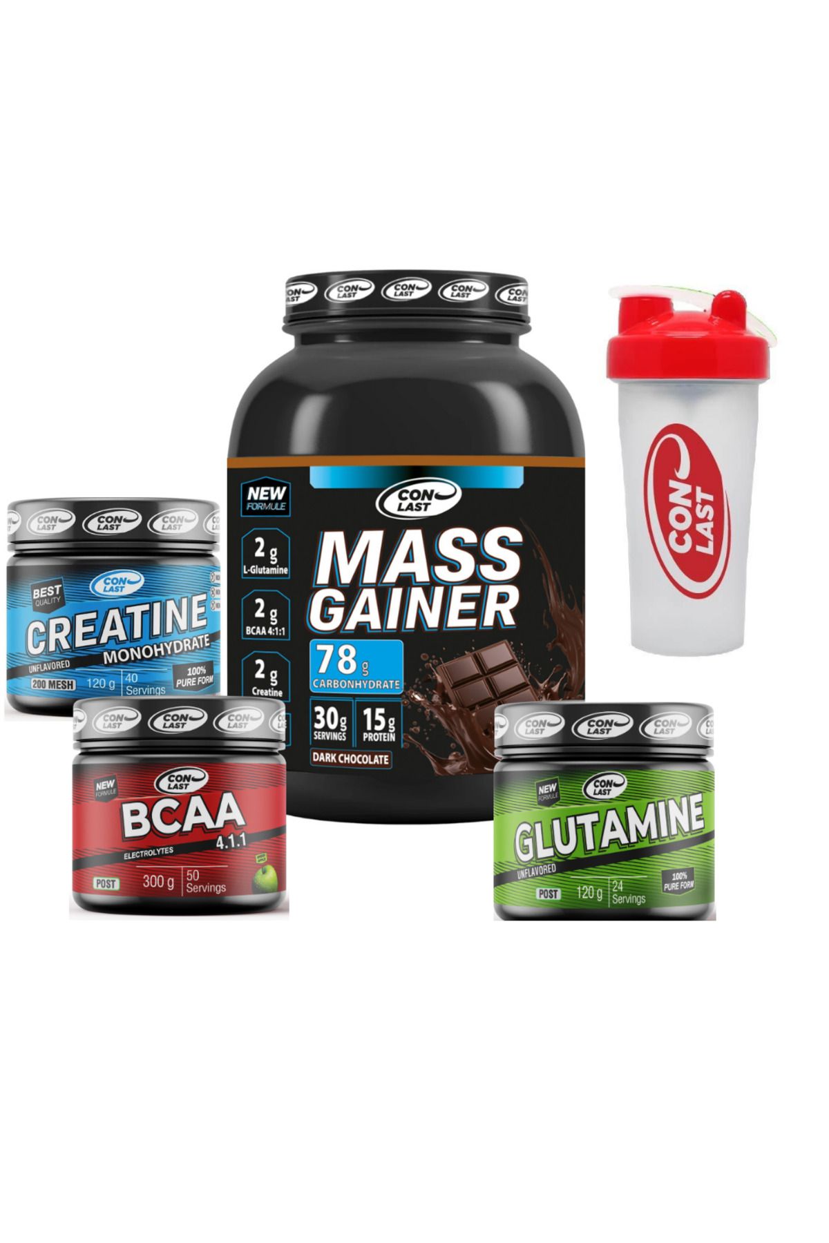 Conlast Hacim Paketi Mass Gainer - Creatine - Bcaa Hediye SHAKER