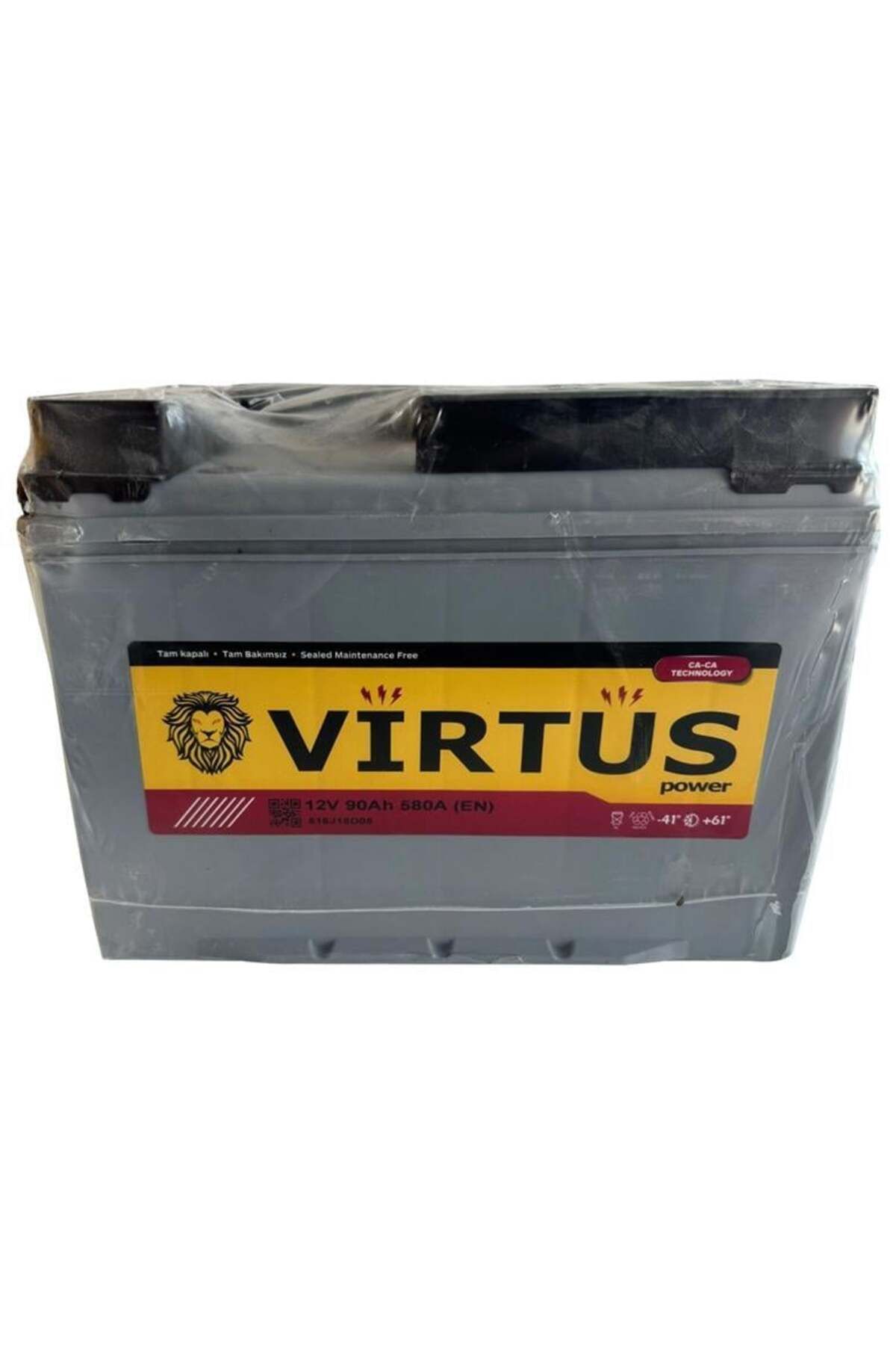 VIRTUS AKÜ 12 V 90 Ah. TAM KAPALI SMF N70 KUTU 303x177x222