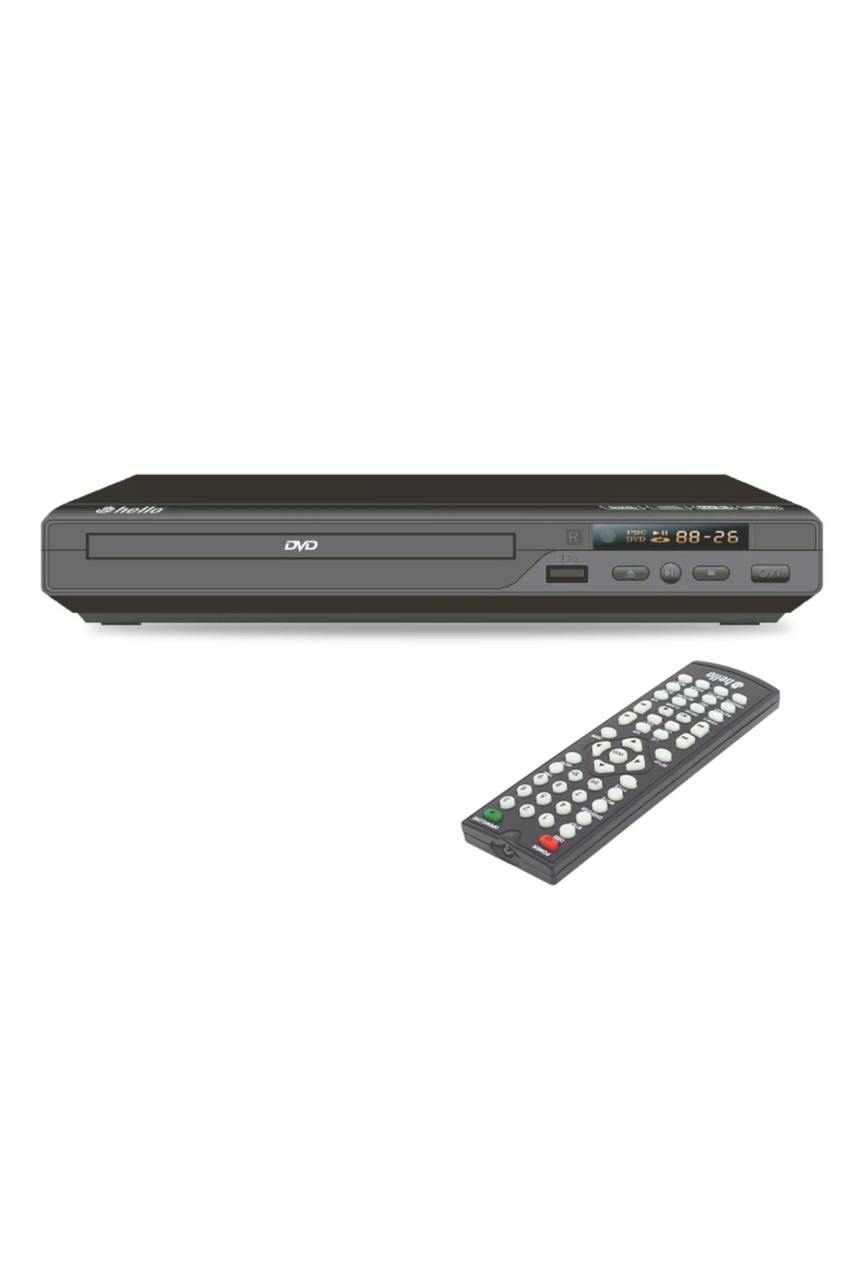 Eng Hello Hl-5483 Usb-hdmı Dvd/dıvx Kumandalı Hd Dvd Player (4172)