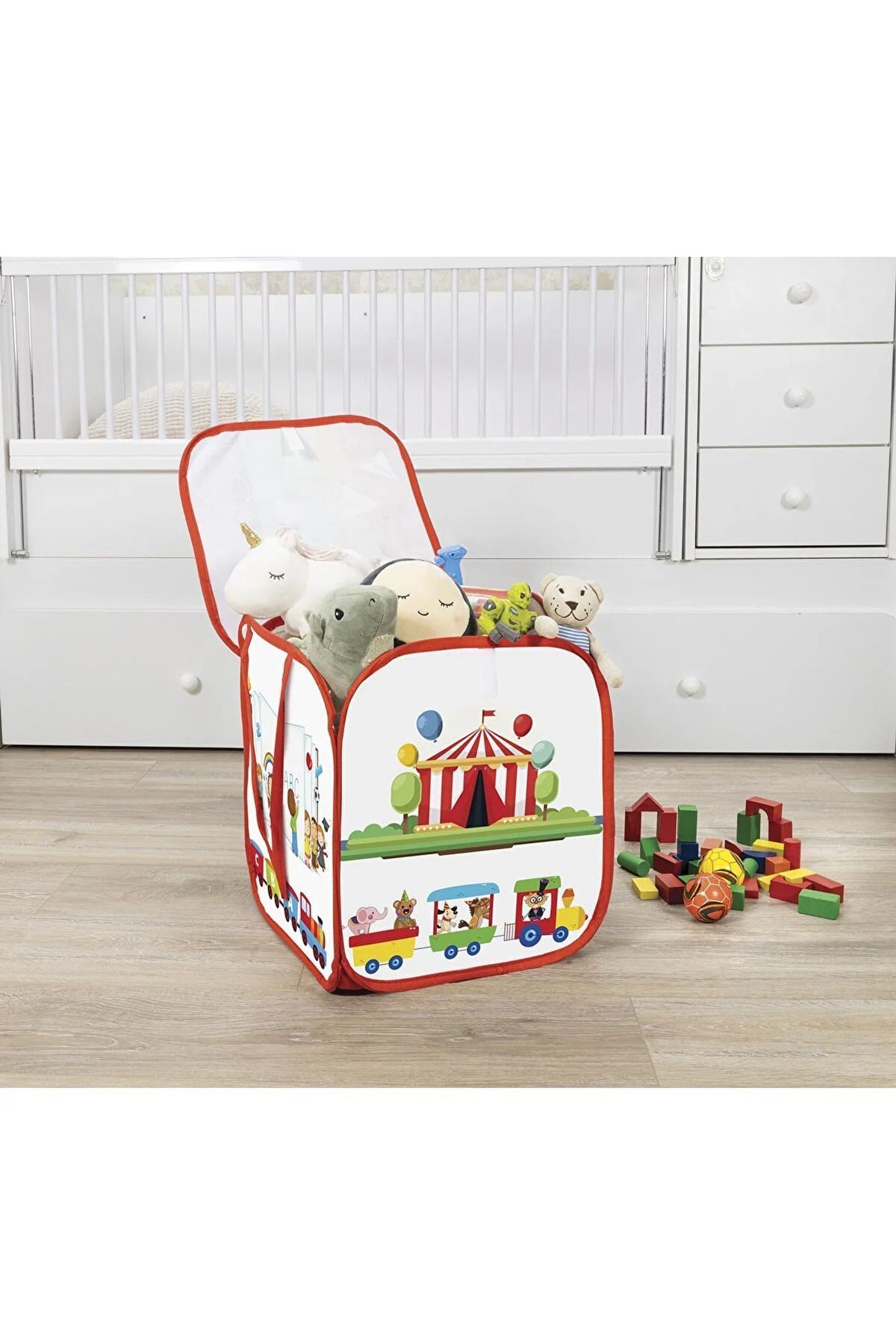 HAYATINIZI KOLAYLAŞTIRIN-Large Volume Toy Basket with Lid 4