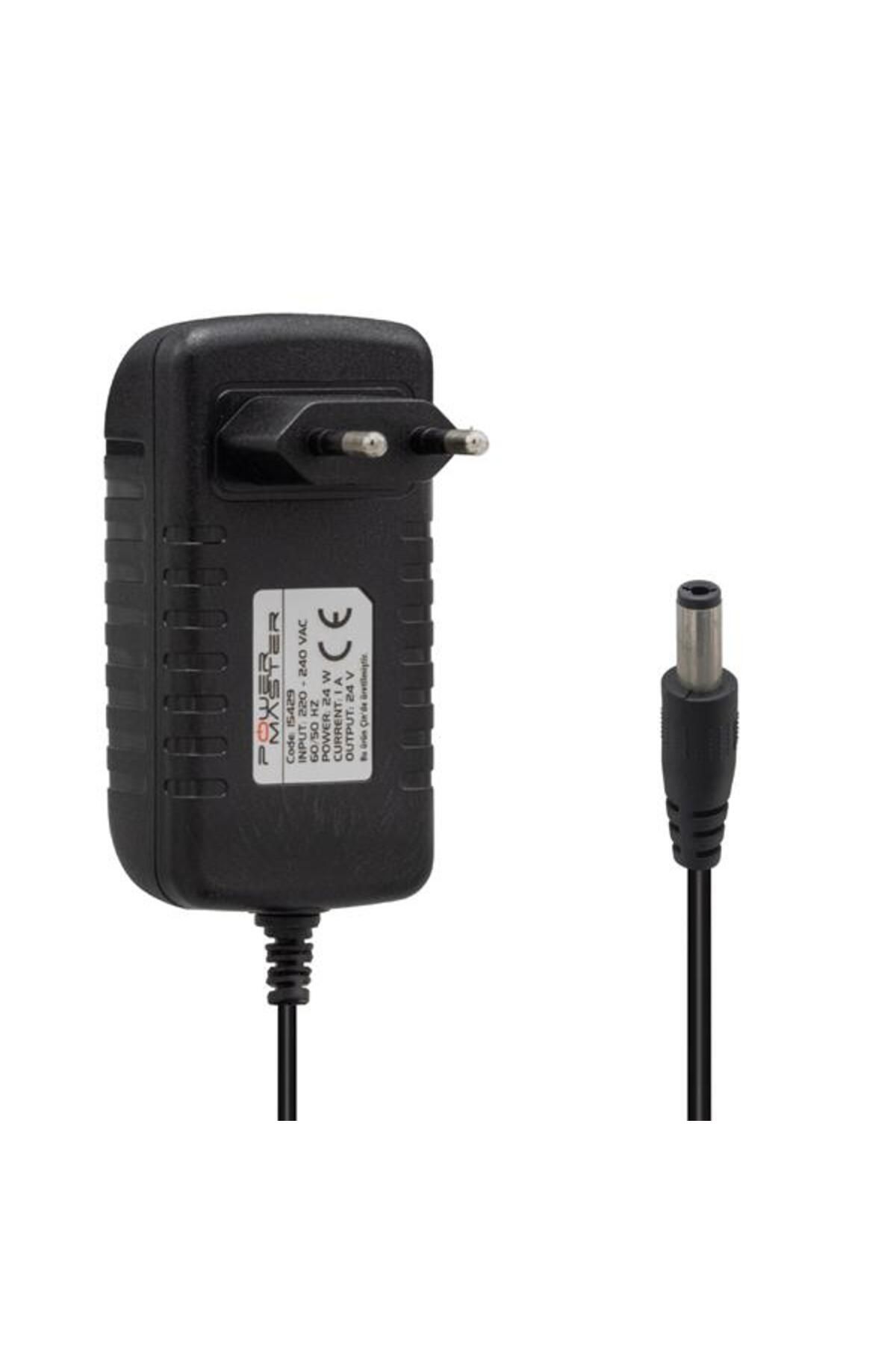 nerede bulurum Power Pm-15429 24 Volt - 1 Amper 5.5*2.5 Mm Uçlu PriZ TiPi PlastiK Kasa Adaptör