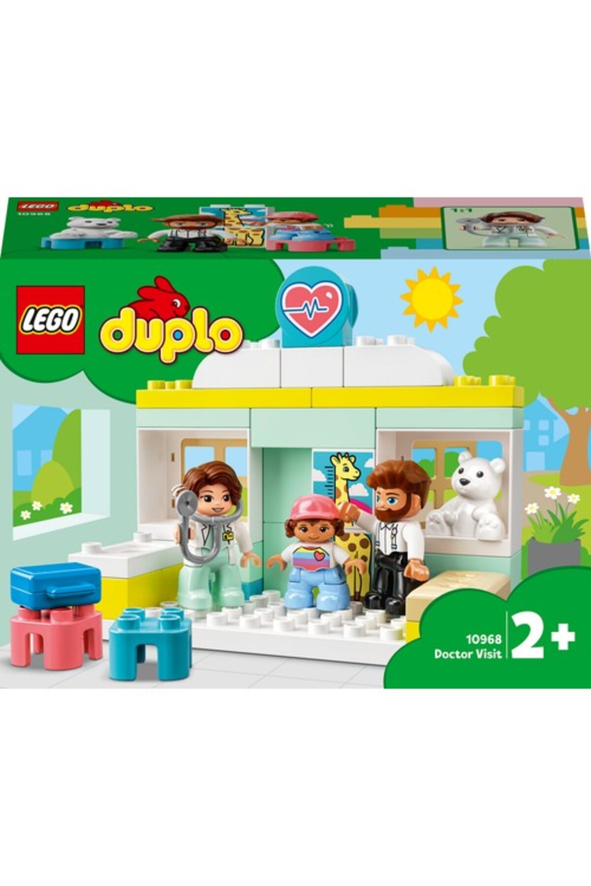® DUPLO® دکتر نجات معاینه ۱۰۹۶۸ – ست ساختنی اسباب‌بازی آموزشی برای پیش‌دبستانی (۳۴ قطعه)