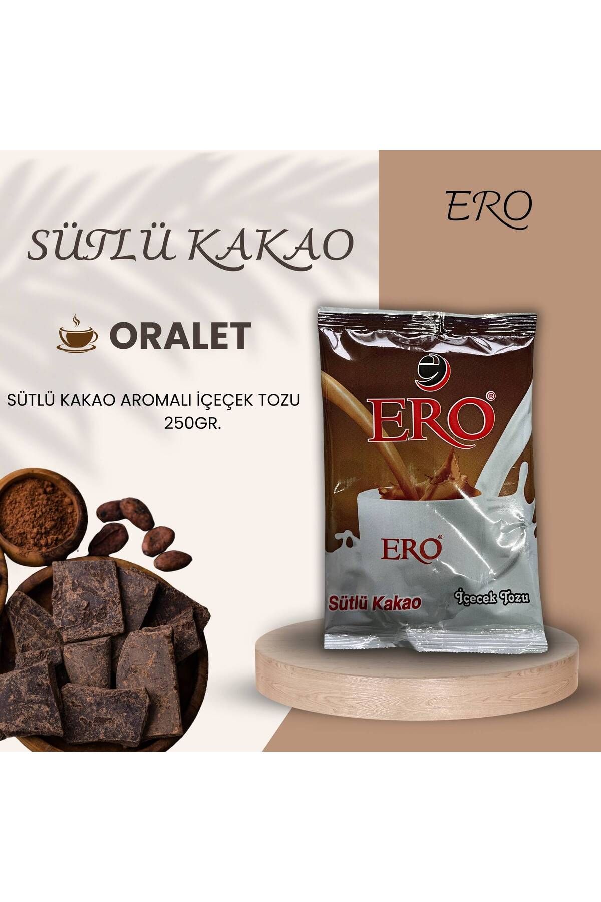 Ero Sütlü Kakao Aromalı Toz Içeçek Oralet 250 gr