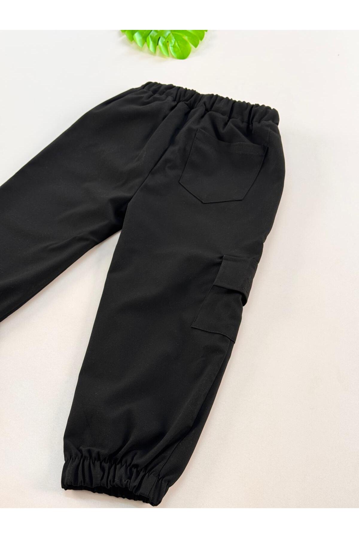 EFU BABY Kargo Cepli Ayarlanabilir Bel Lastikli Erkek Çocuk Pantolon fotoğrafı 3 (önizleme)