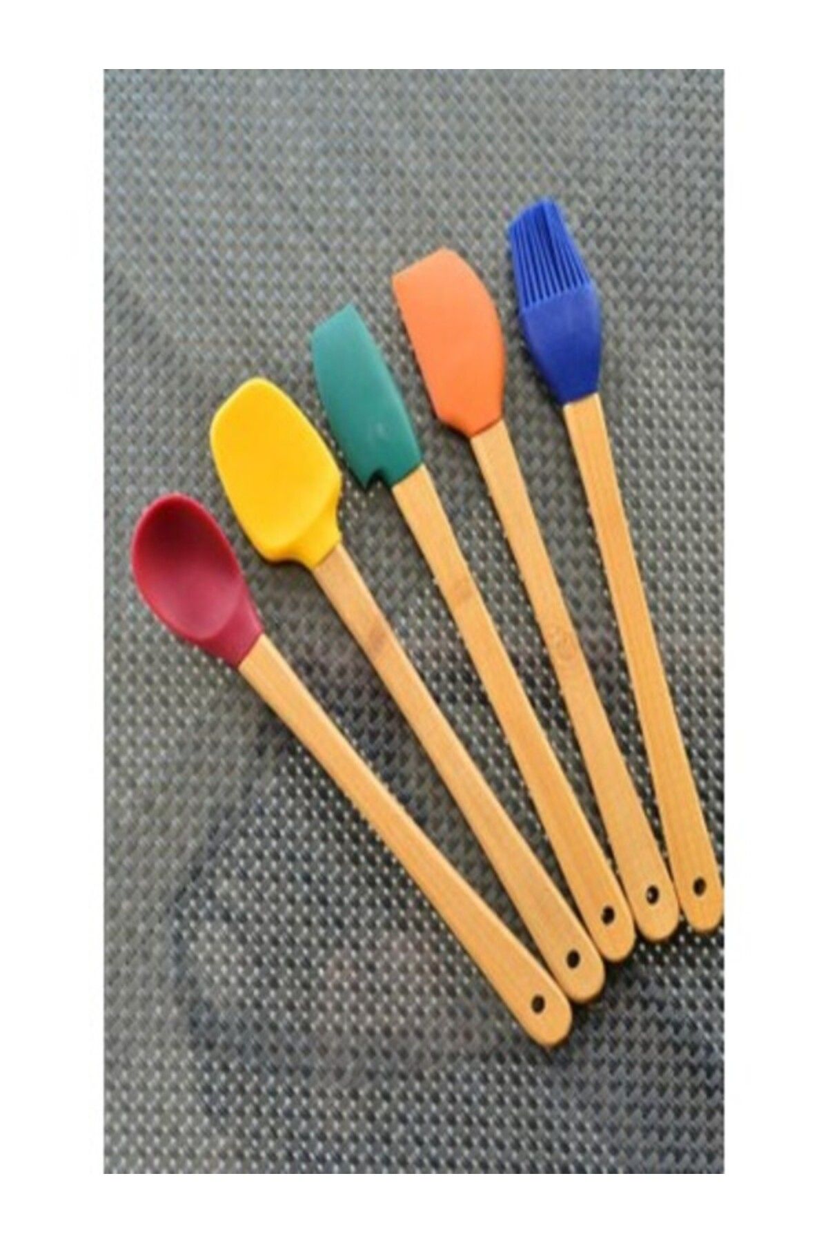 Hiram bambu mini 5li spatula set