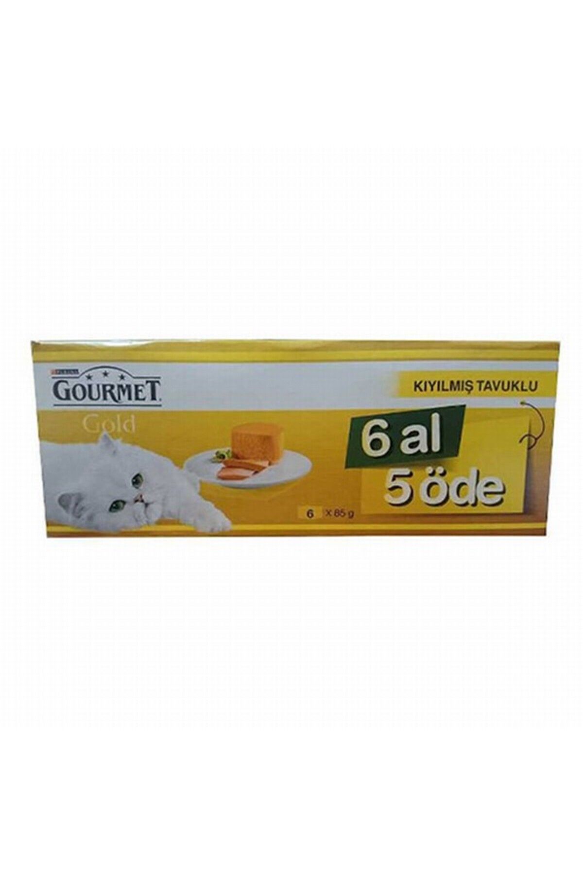 Purina Gourmet Gold Kıyılmış Tavuklu Yetişkin Kedi Konservesi 6 Al 5 Öde