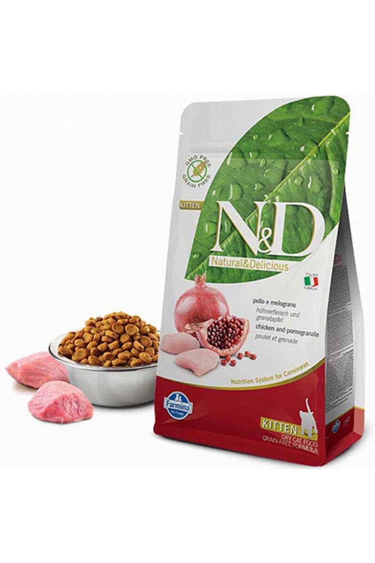 N&D Prime Kitten Tavuklu Narlı Tahılsız Yavru Kedi Maması 5 Kg