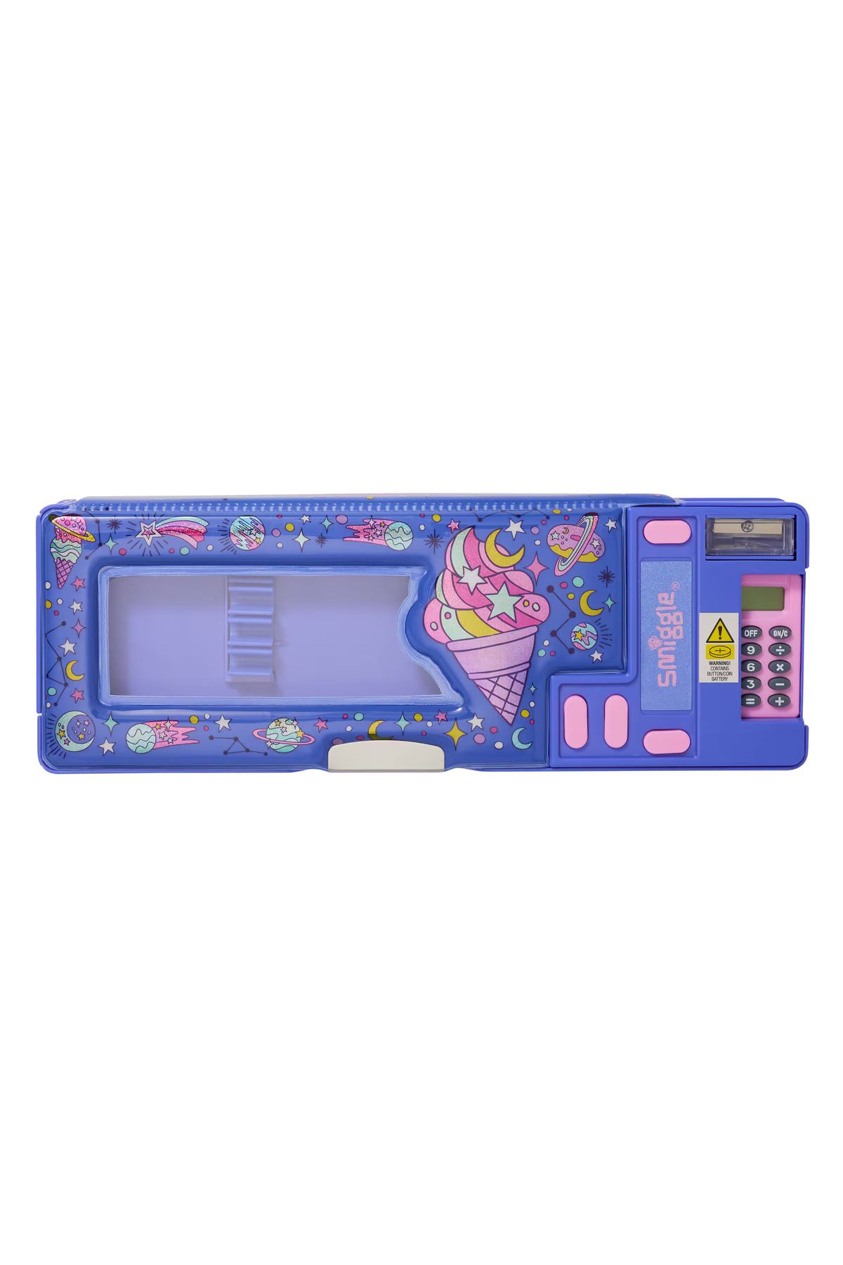 SMIGGLE SİMLİ DONDURMA VE GEZEGEN DESENLİ POP OUT KALEM KUTUSU