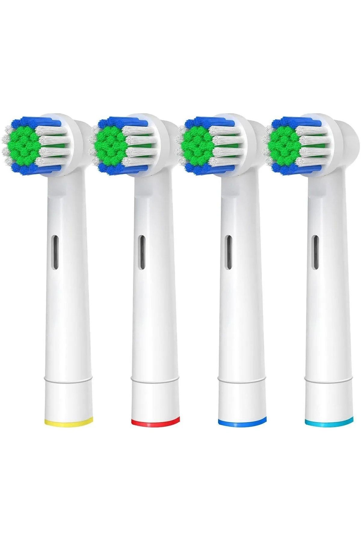 obrigado Şarjlı Diş Fırçaları Uyumlu 4 Adet Oral B UYUMLU Yedek Kafa Ağız Bakım diş Fırçası