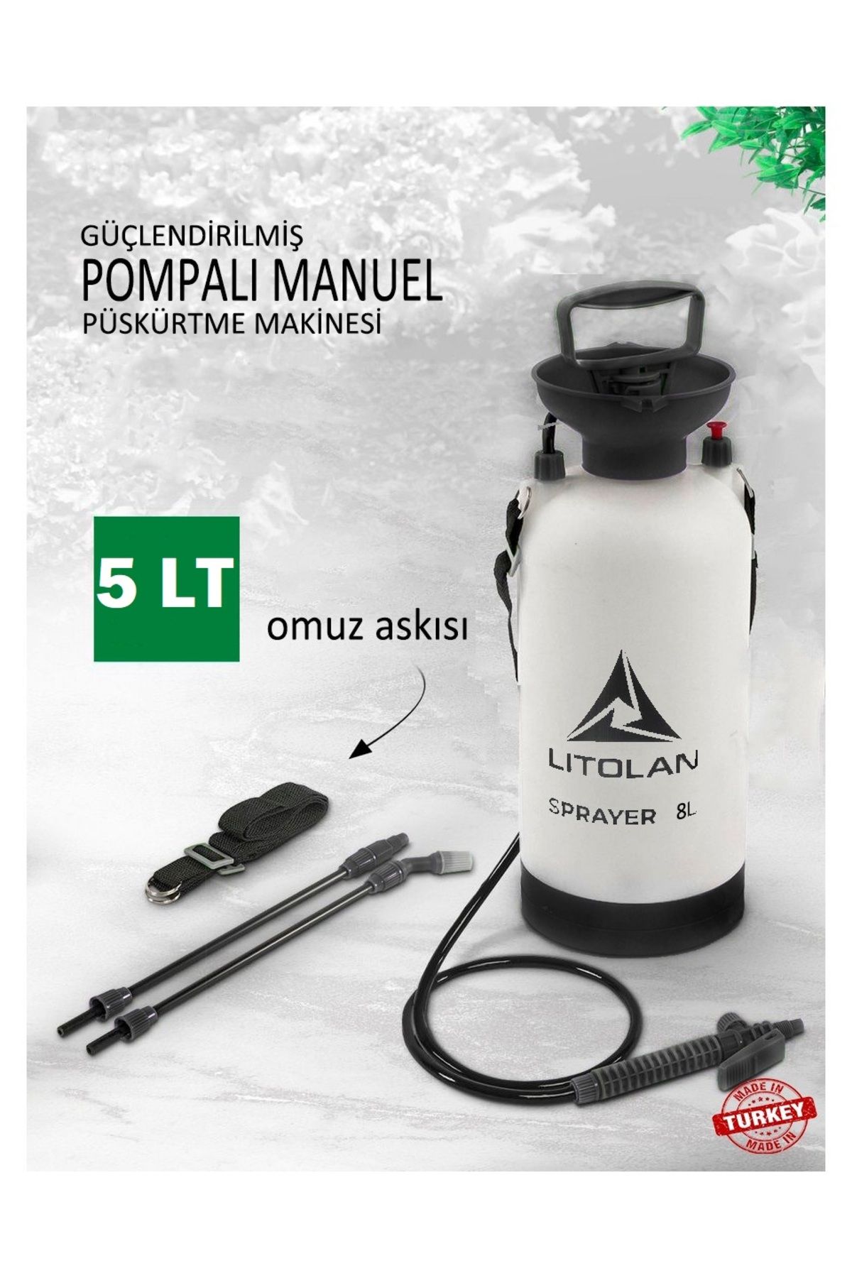 Toptancı Amca 5 Lt Elektrikli Ve Usb Şarjlı İlaç Pompası - Kolay Bitki Sulama İlaçlama Çözümü