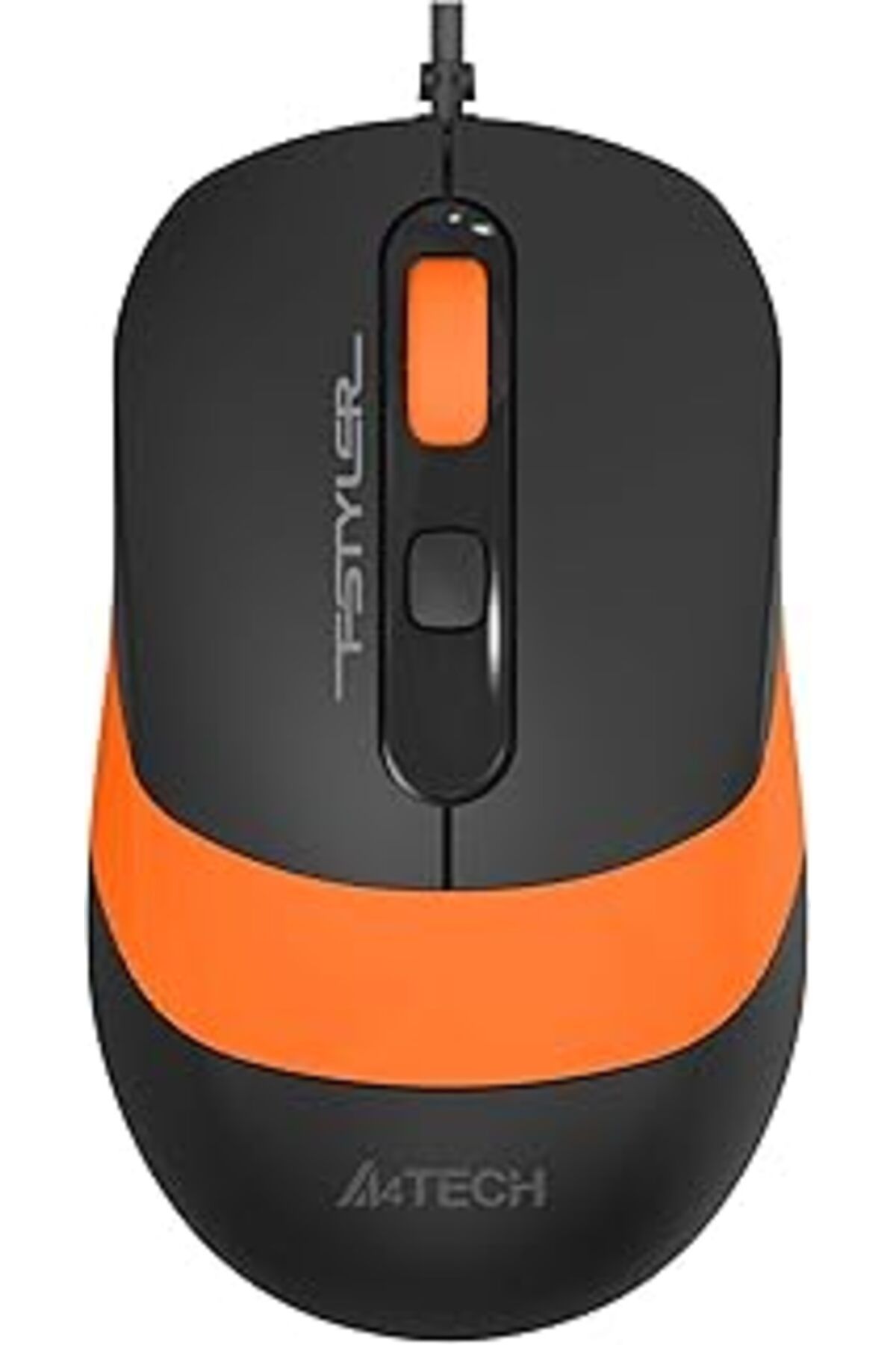 ShopZum A4 Tech Fm10 Optik 1600 Dpi,4 Buton, Çözünürlük Ayarlamalı Siyah/Turuncu Mouse