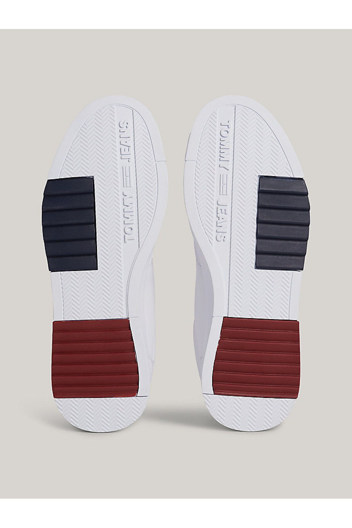 اسنیکر سفید مردانه کفش ورزشی پوست TJM یکپارچهسازی با سیستمعامل Tommy Hilfiger