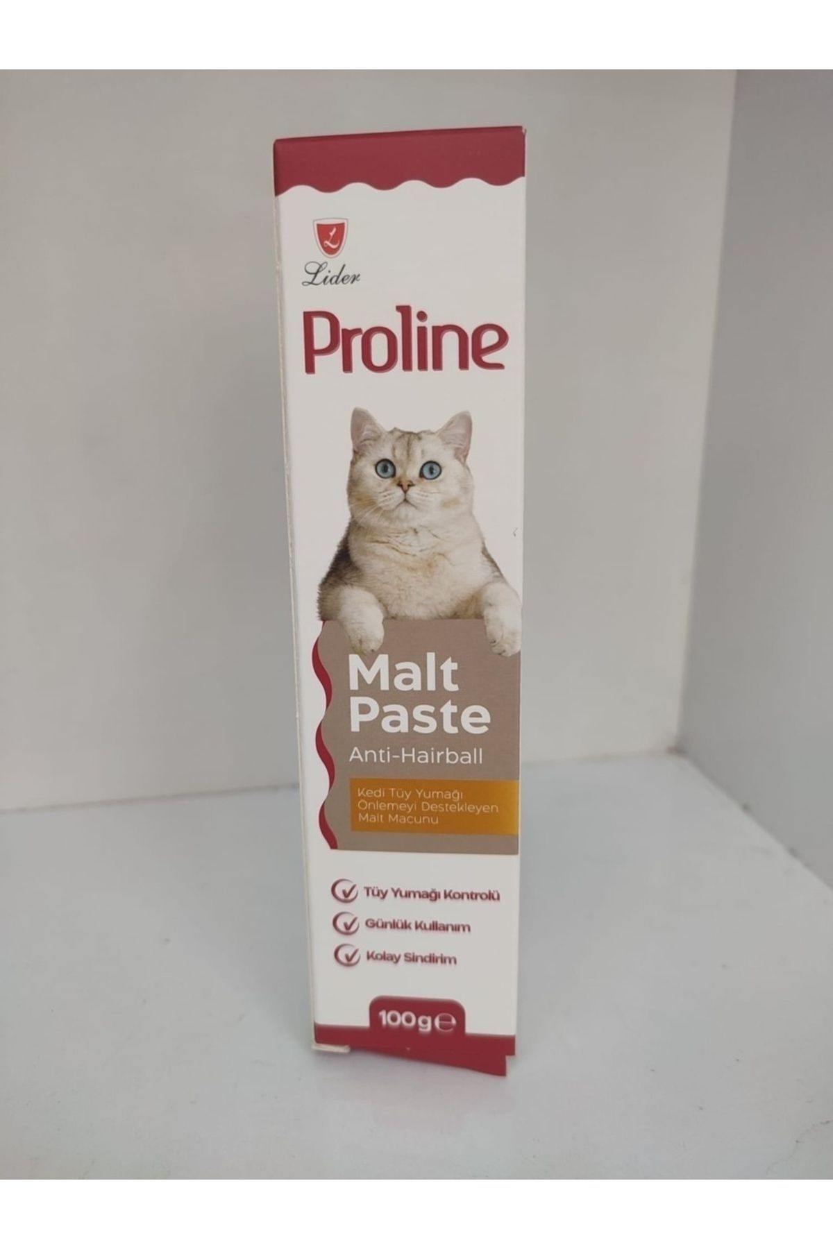 Pro Line Anti-Hairball Kedi Malt Macunu 100gr - Kediler İçin Tüy Yumağı Önleyici Macun