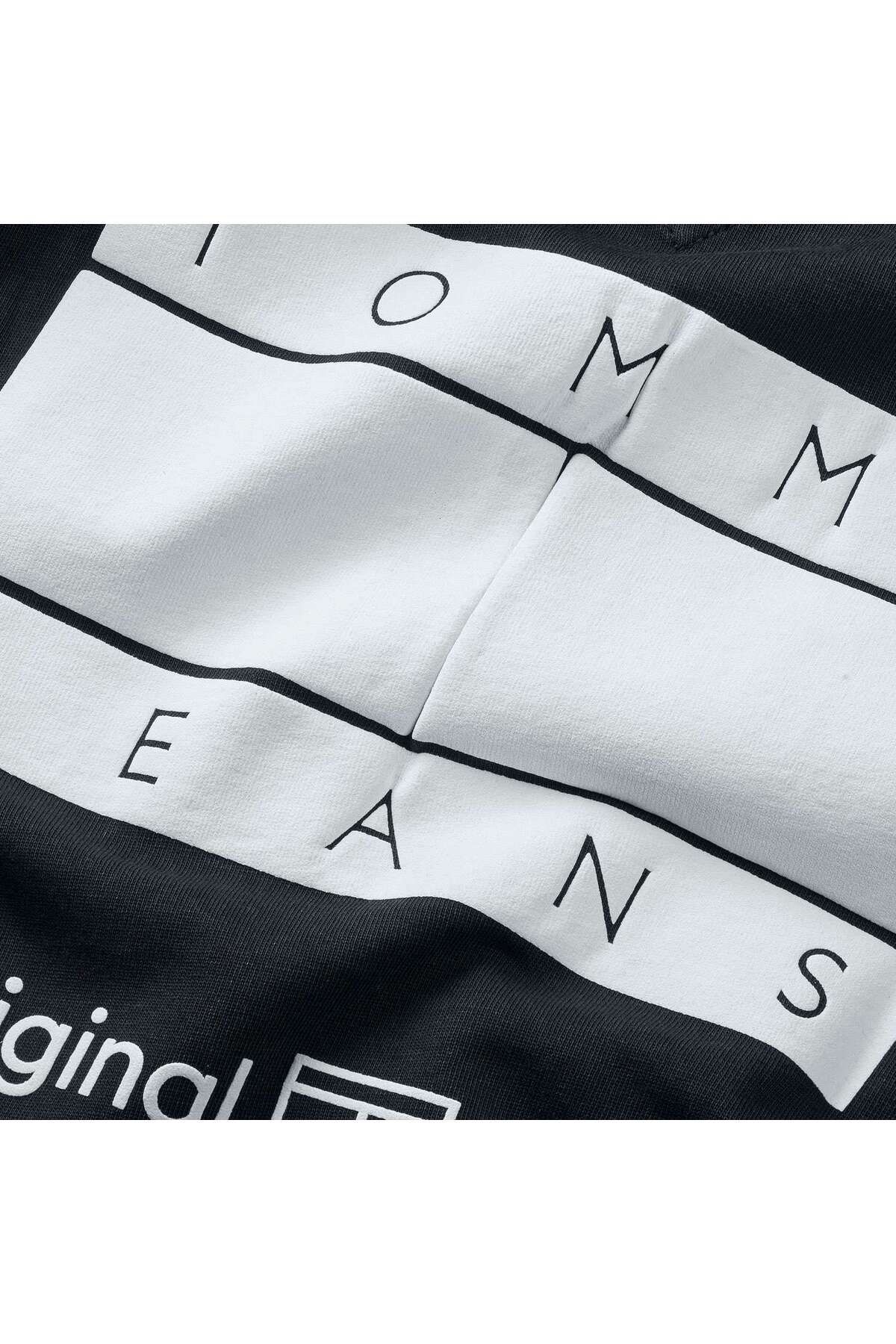تی شرت مشکی مردانه تامی شلوار جین مناسب CB Flag T Shrink Tommy Hilfiger