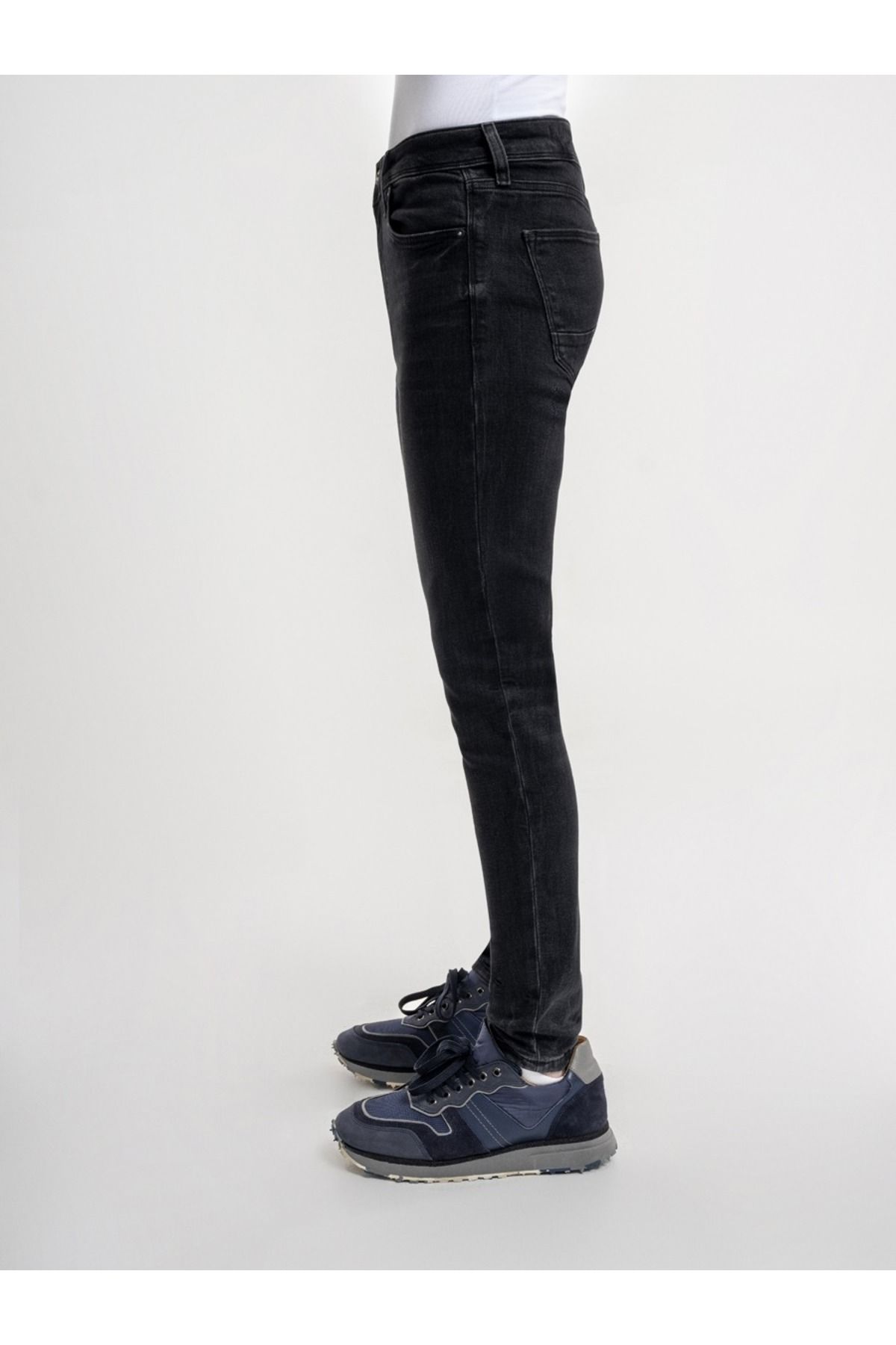 شلوار جین مشکی مردانه سیاه Justin Skinny Fit Gean LF2034749 Loft