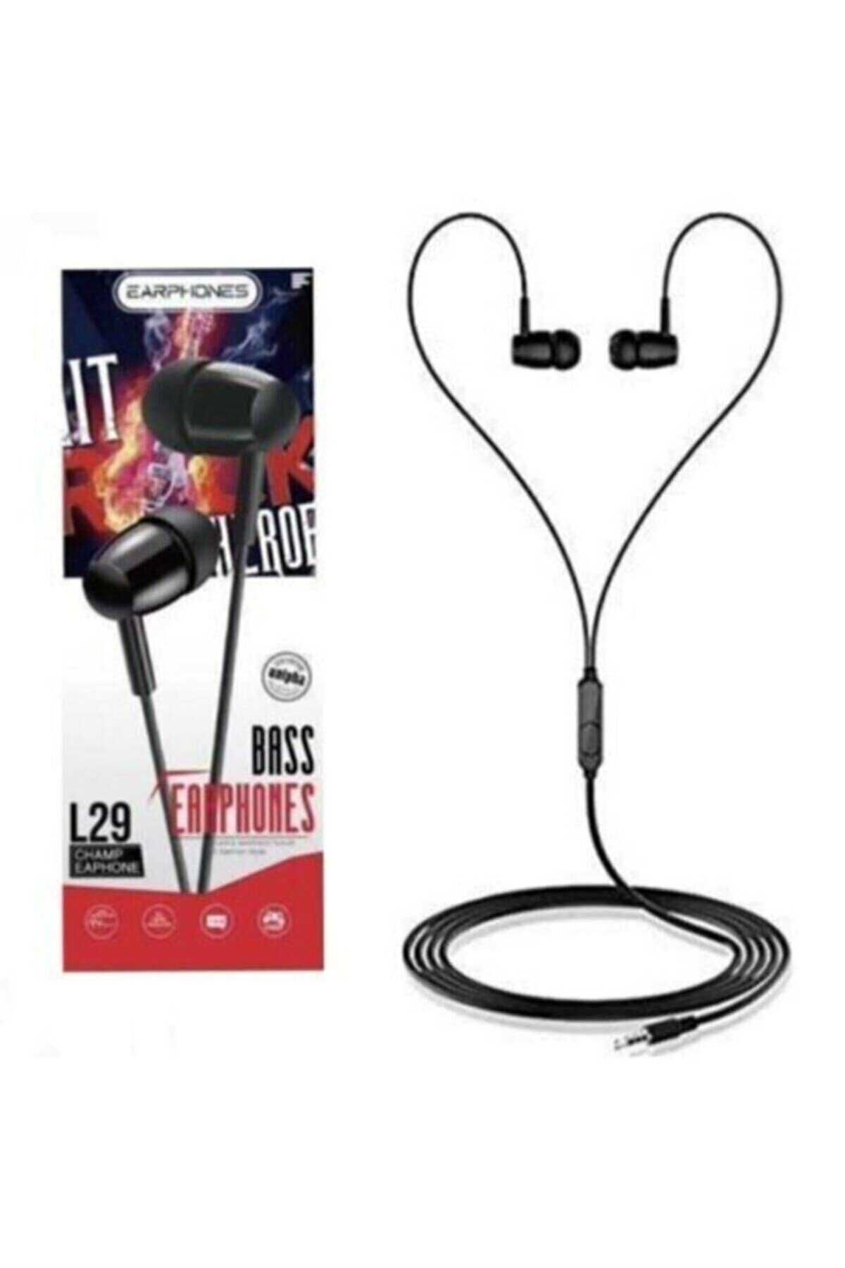 Heez L29 Platoon Bass Earphones Kulaklık Siyah