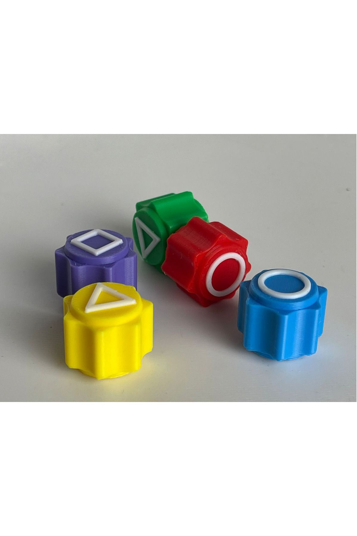 3D Craft-Squid Game - 5 Stone Game and Squid Game, Color Gonggi - 3D Printed Full of Sand Without Box 2