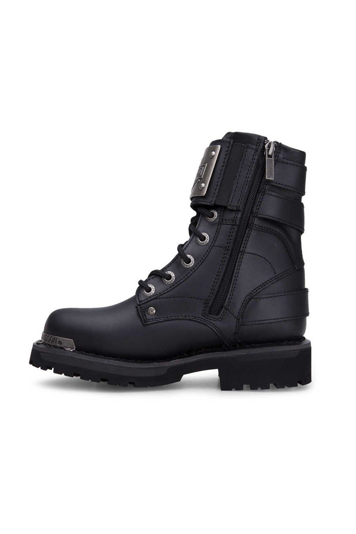 Harley Davidson-Cizme de damă din piele neagră Ricketson 2