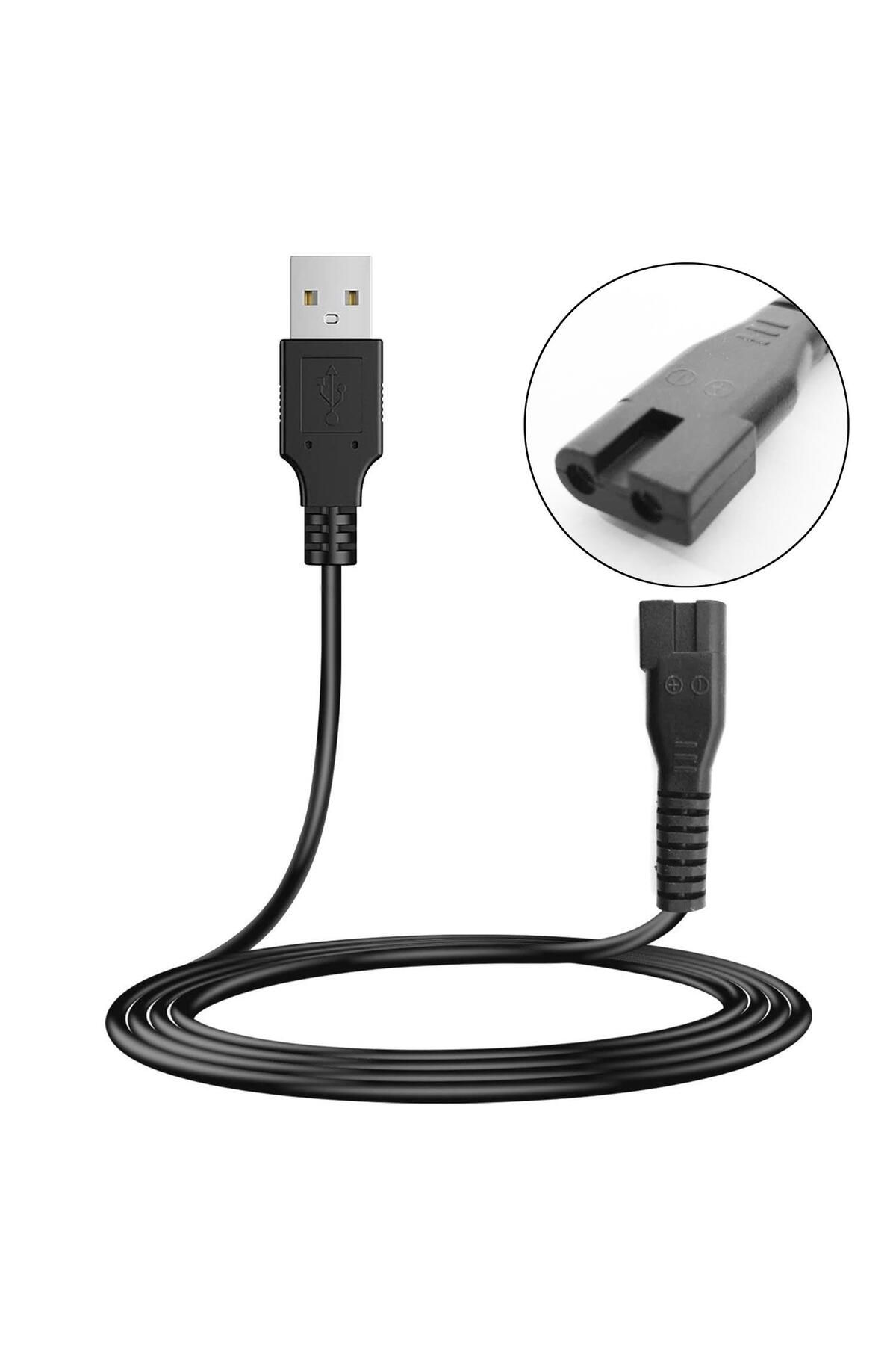 Genel Markalar G-5358 Güç Power Tıraş Kablosu Usb 1 Metre Siyah No 8