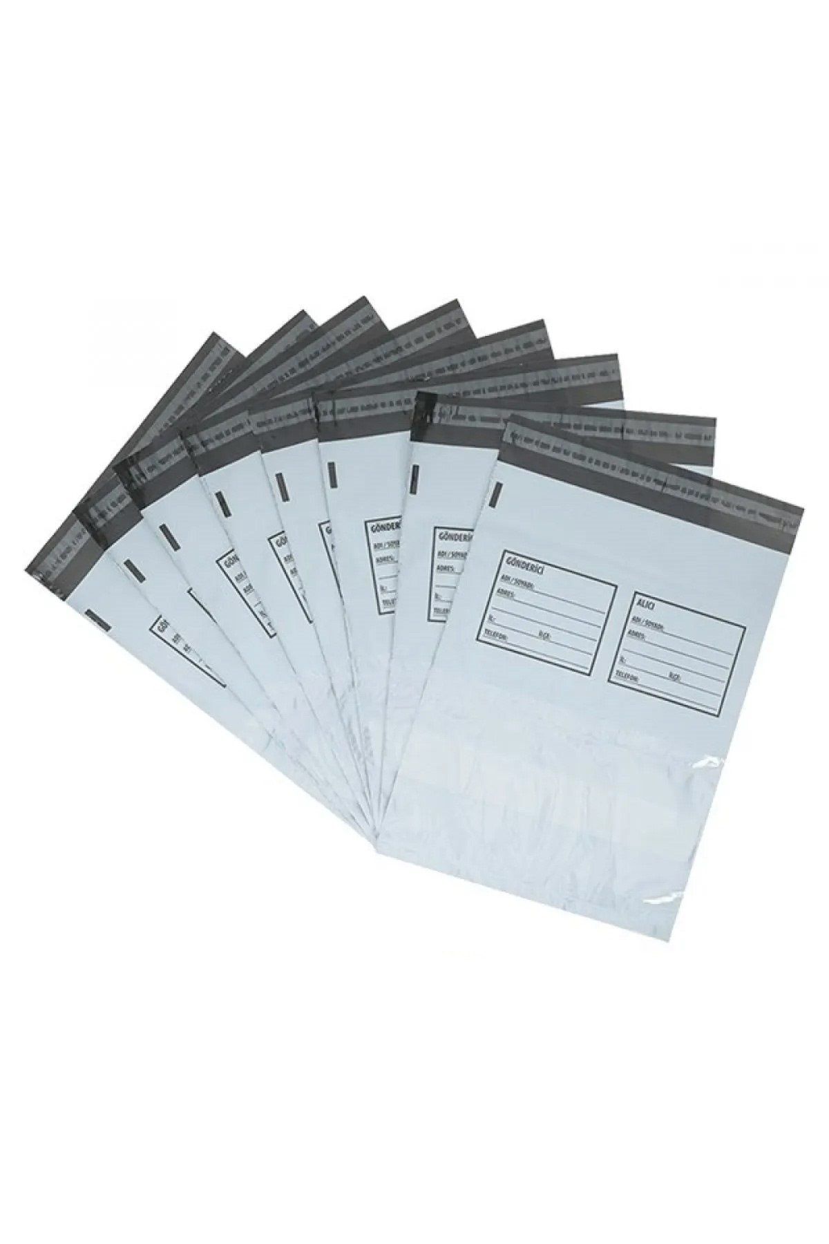 Easy Tedarik Büyük Boy Cepli Kargo Poşeti 35x45+5 cm - 200 Adet (40+40=80 Mikron)