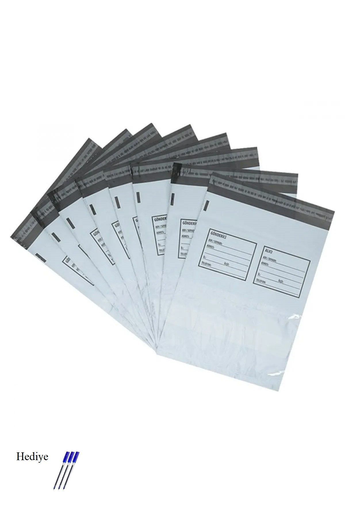 Easy Tedarik Battal Boy Cepli Kargo Poşeti 45x55+5 cm - 200 Adet (40+40=80 Mikron)