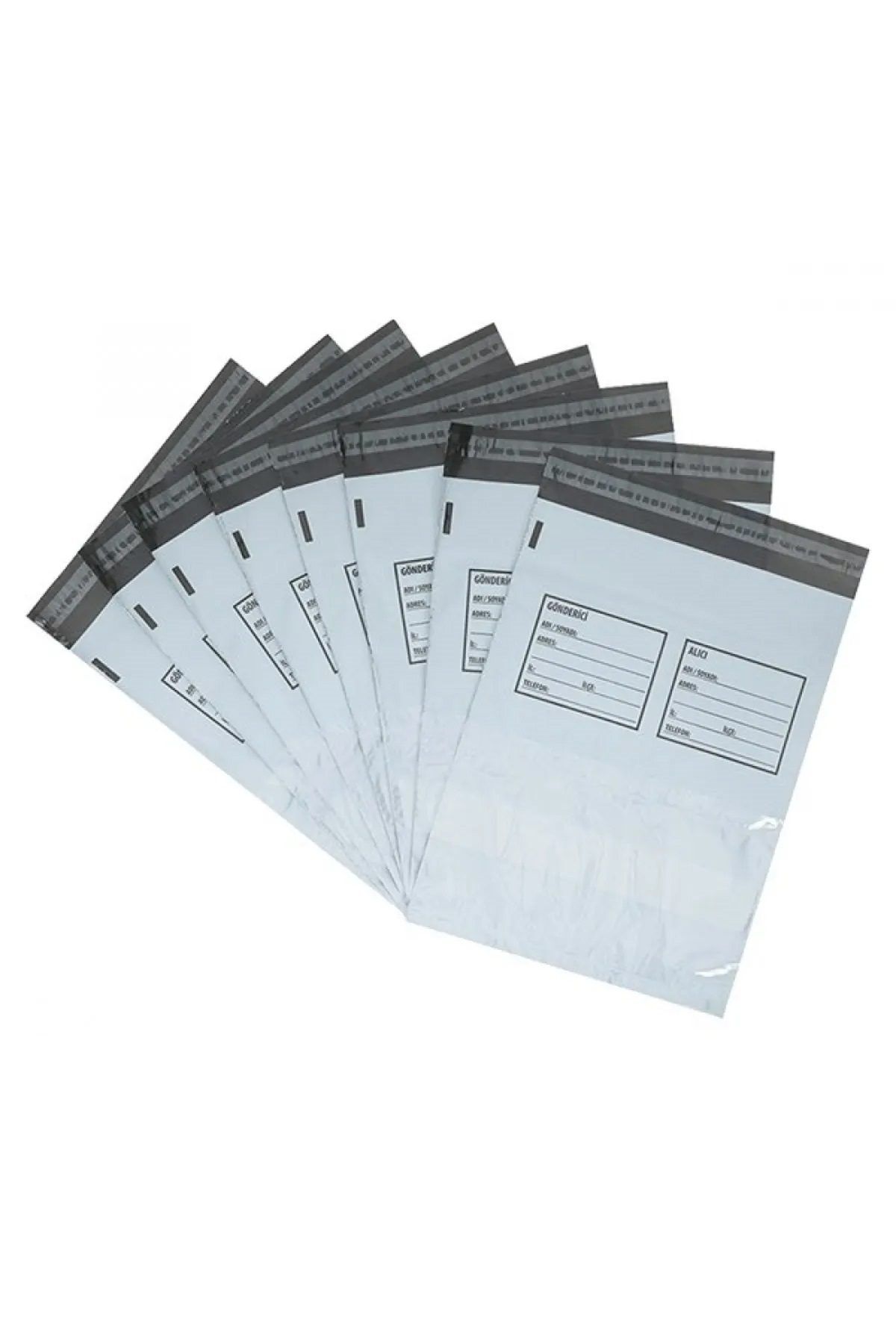 Easy Tedarik Cepli Mini Boy Kargo Poşeti 17x25+4 cm - 500 Adet (40+40=80 Mikron)