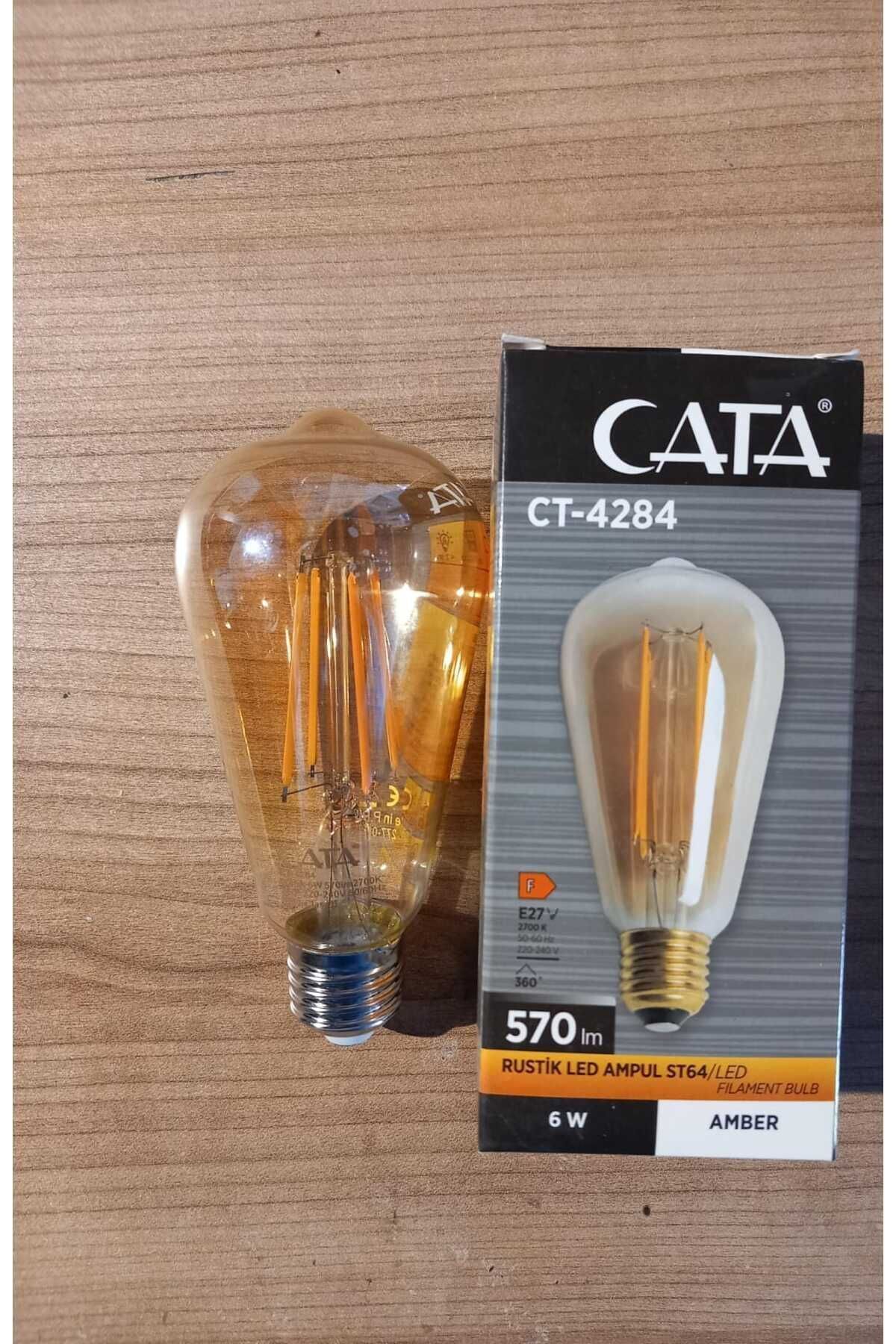 Cata-Ct-4284 6W Rustic Led Bulb (E27)(Amber) 2