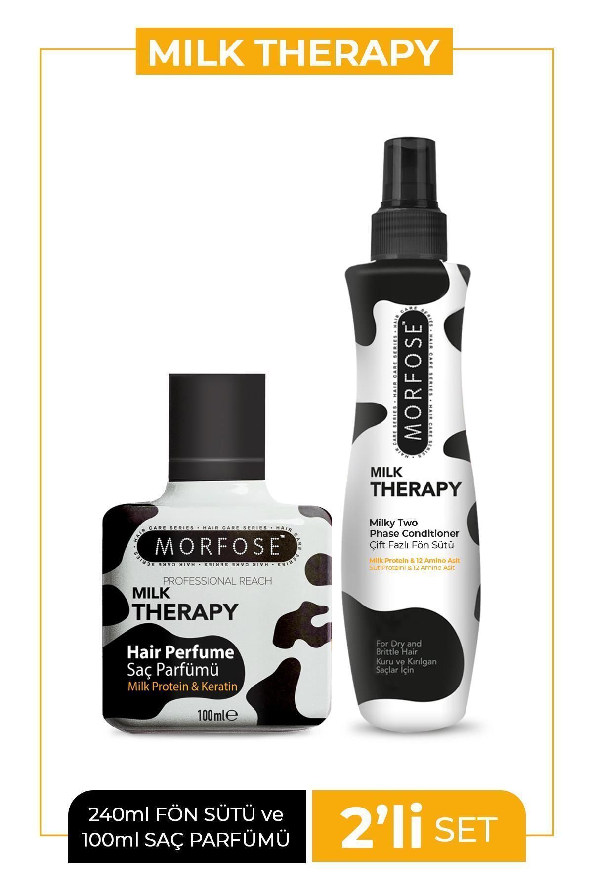 Morfose Milk Therapy Saç Parfümü + Milk Therapy Fön Sütü 240 ml