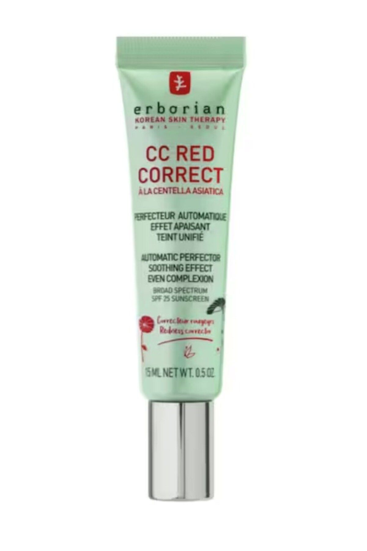 erborian CC Red Correct - Kızarıklık Dengeleyici CC Krem 15 ml