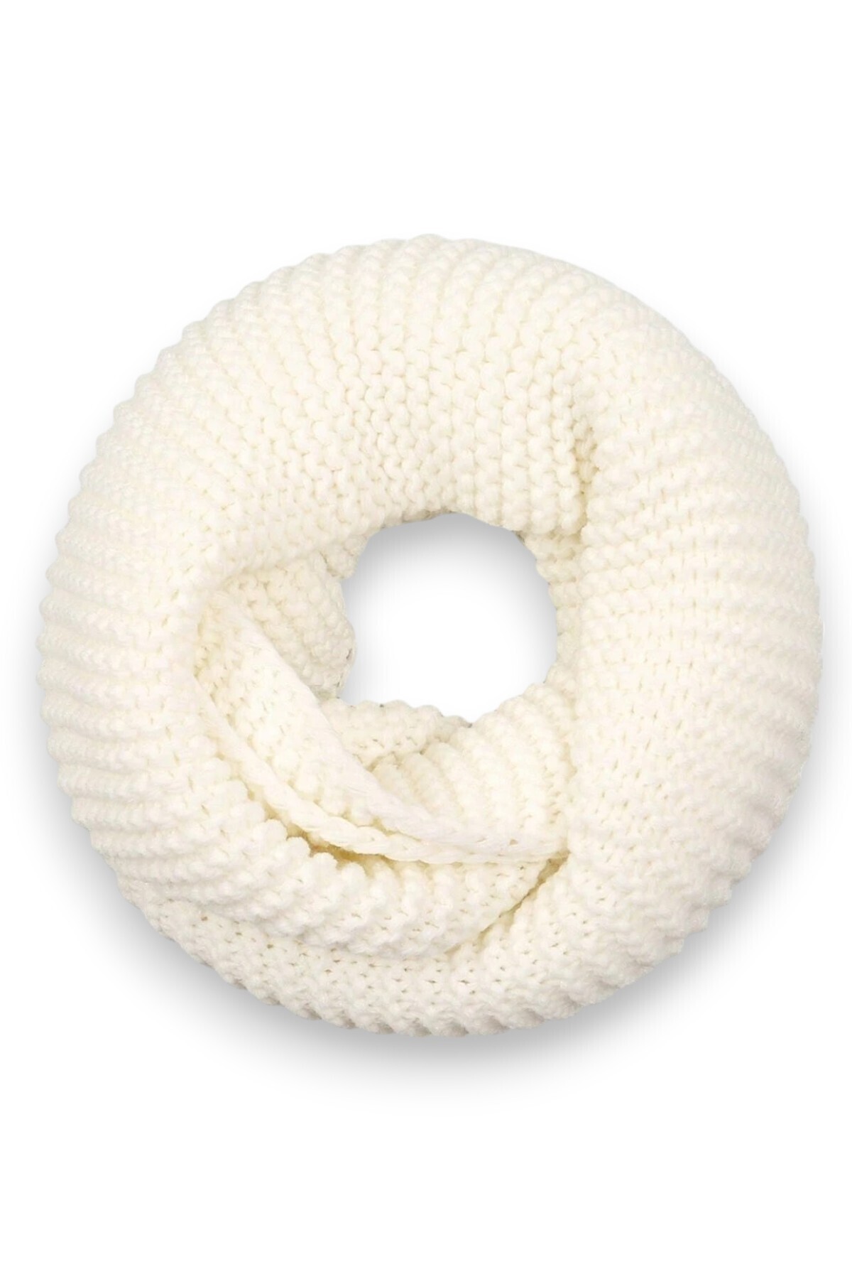 Moibody %100 Akrilik Premium Yumuşak Neck Warmer Ekru Boyunluk görsel 2
