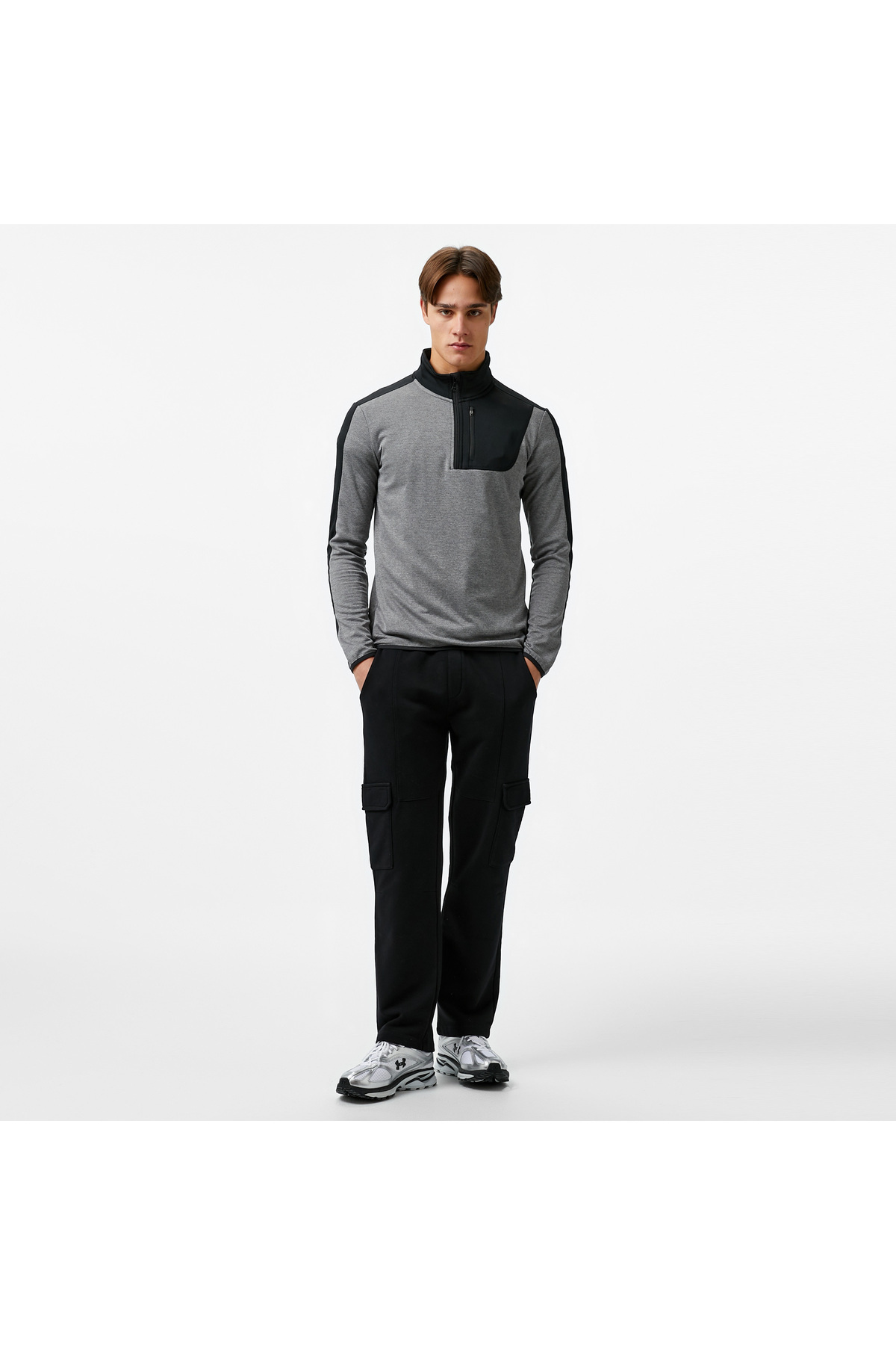 تاپ فضای باز مردانه خاکستری McKinley Blake II — خاکستری 429486 — تصویر 3 از 4