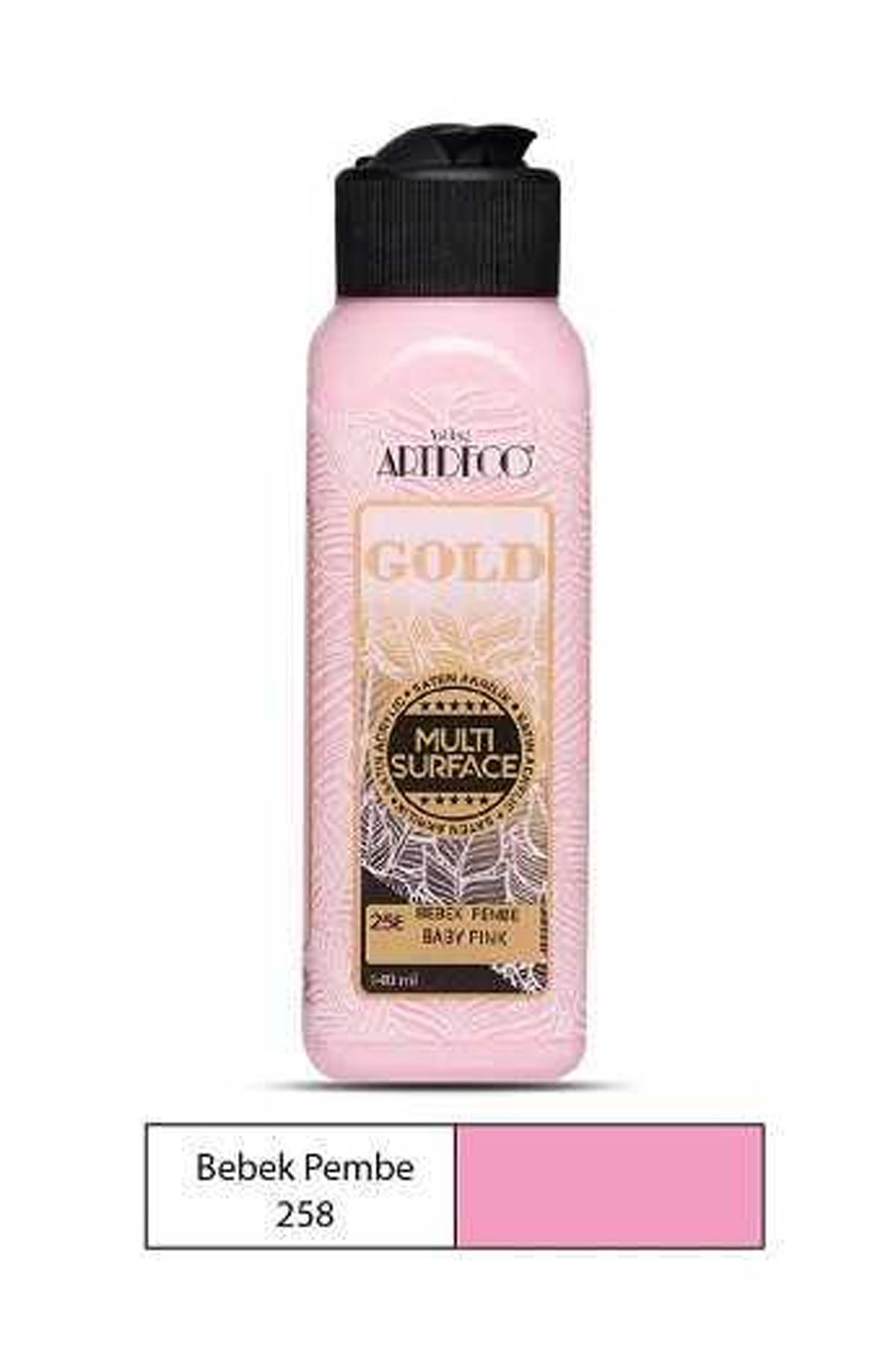 Heez Artdeco Gold Akrilik Boya 140Ml Bebek Pembe 258