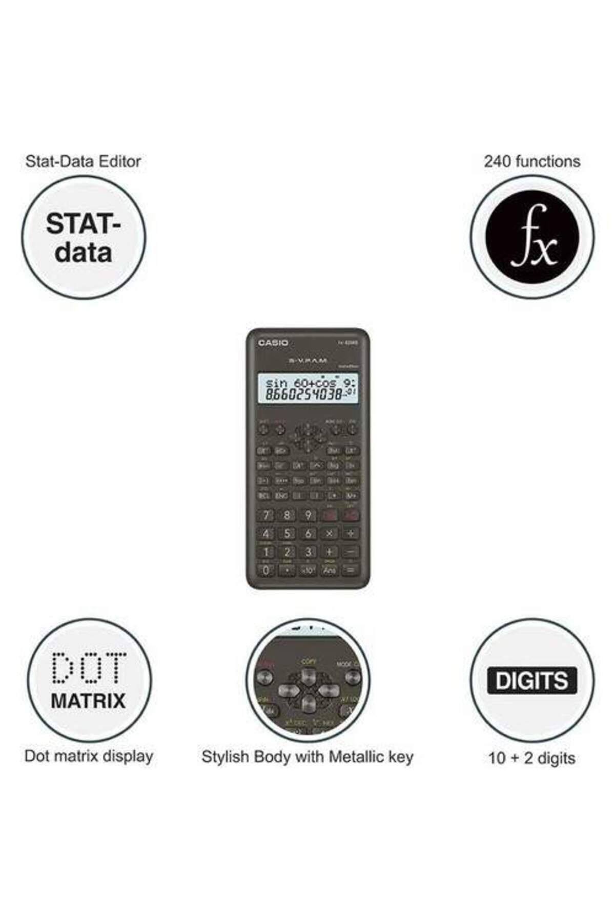 Casio-FX-82ms الثاني الإصدار العلمي لآلة حاسبة الوظائف 4
