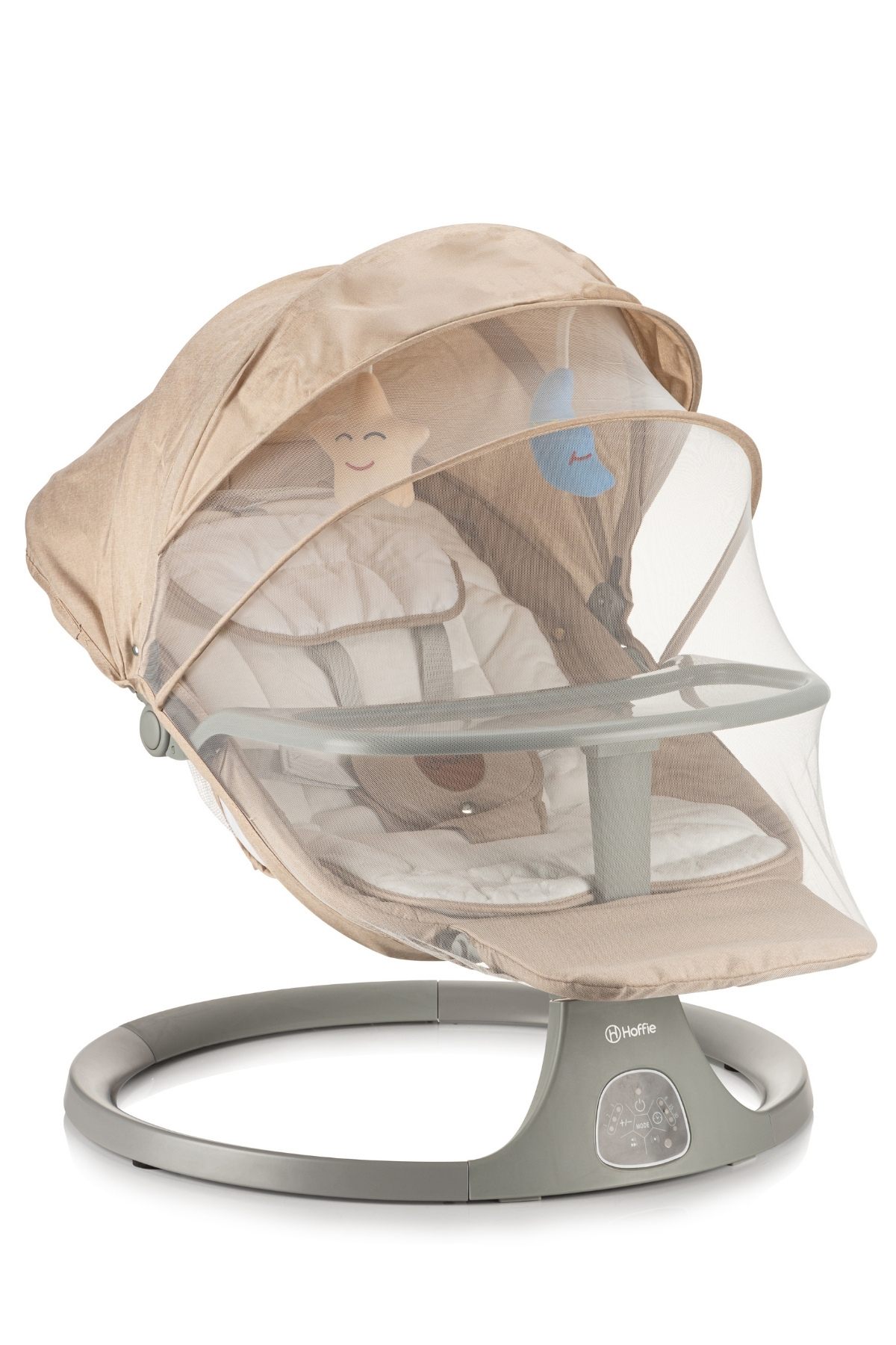 Hoffie Velaro Plus Elektrikli Otomatik Sallanan Kademeli Bebek Ana Kucağı,5 Farklı Sallanma Hızı,Oyuncaklı fotoğrafı 2 (önizleme)