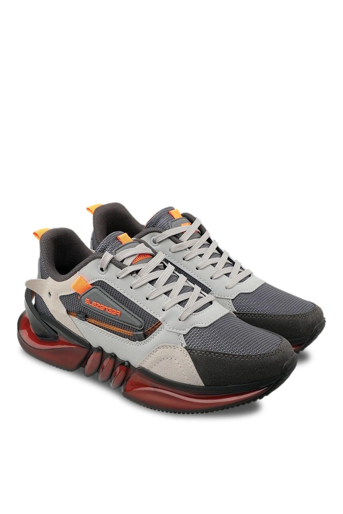 Slazenger-Šedé tenisky ZENON - Pánské boty SA13RE023-200 2