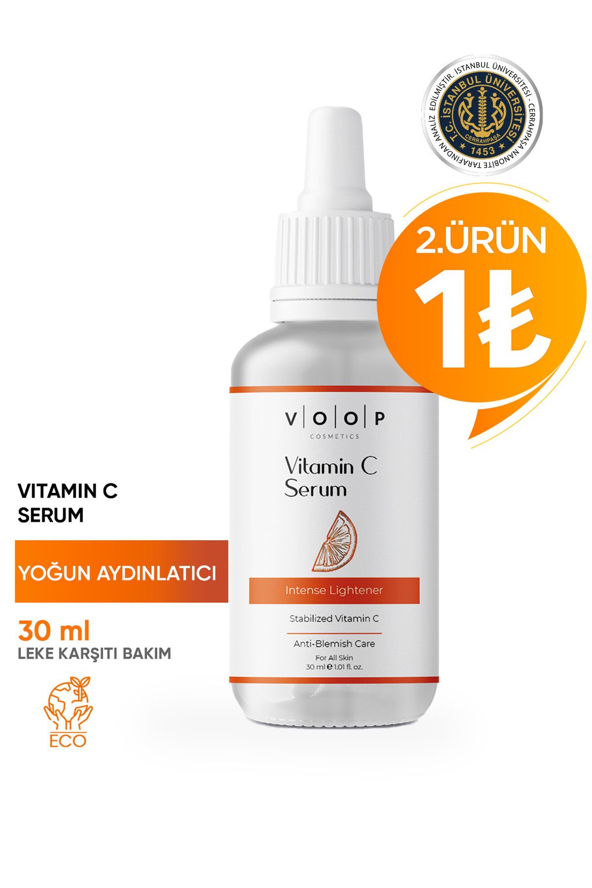 سرم VOOP Brightening Intense Anti-Blemish Vitamin C - 30 ml | مراقبت موثر با 10٪ محتوای ویتامین C