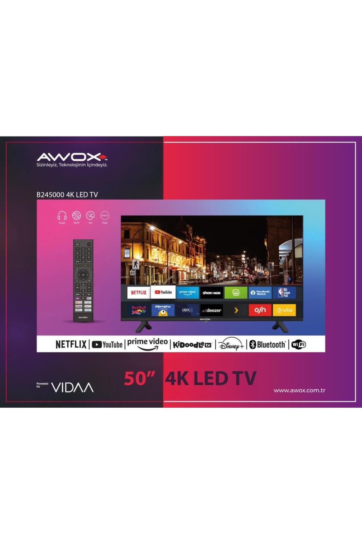 AWOX B245000 50" 4K LED TV