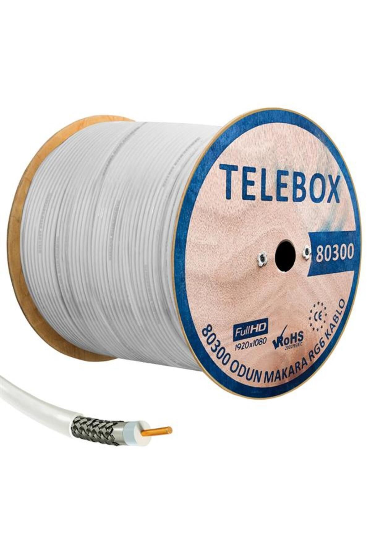 NZM TİCARET Telebox Anten Kablosu Rg6 U4 80 Tel 300 Metre