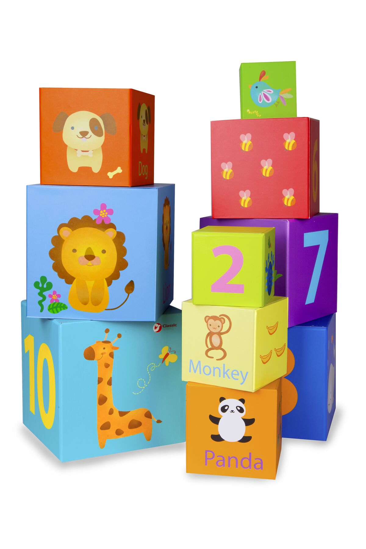 بازی برج ۱۱۰ سانتی‌متری - دارای ۱۰ ظرف آموزشی