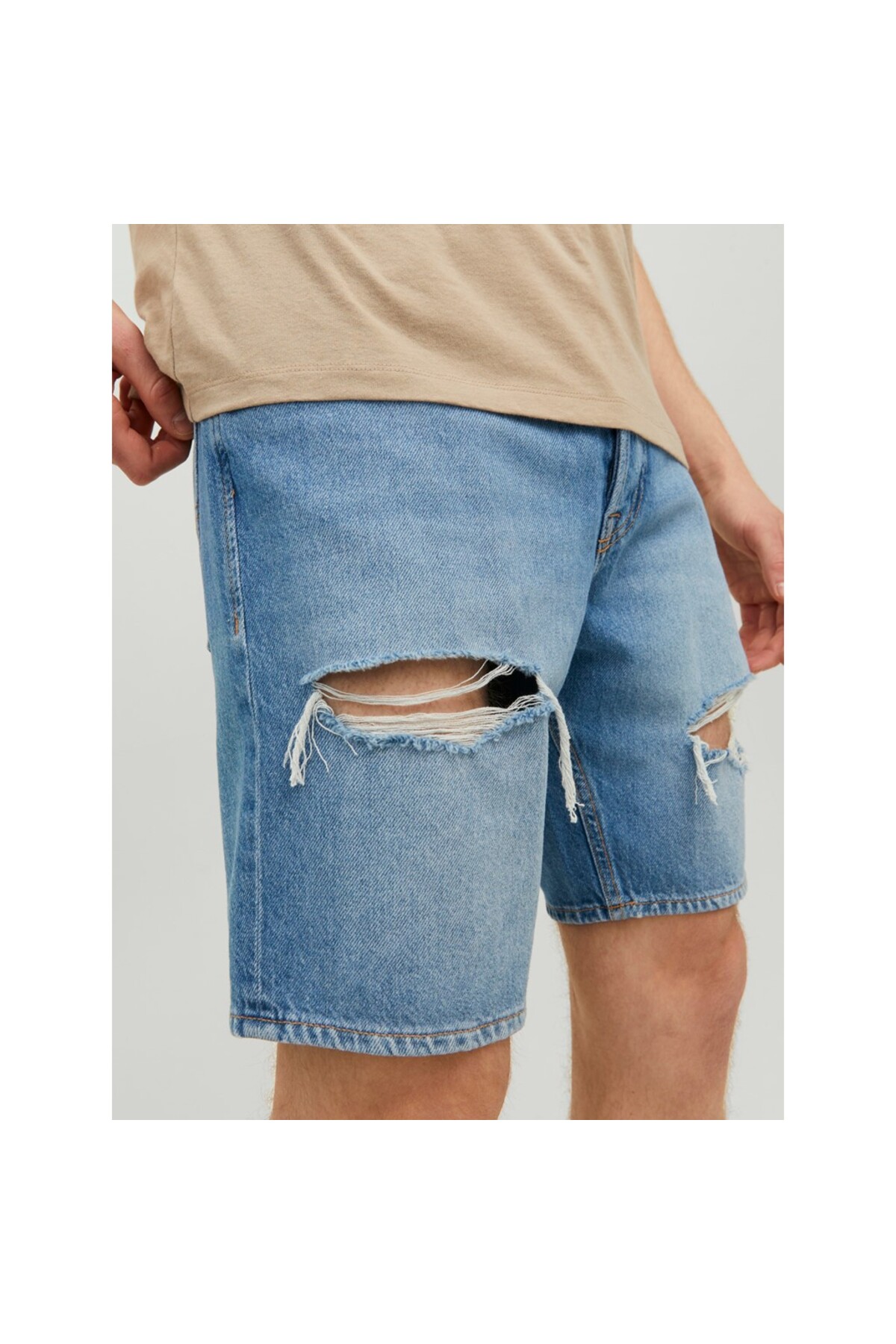 شلوارک مردانه راسته فاق کوتاه | جک اند جونز Jack & Jones 12223604 - تصویر 5