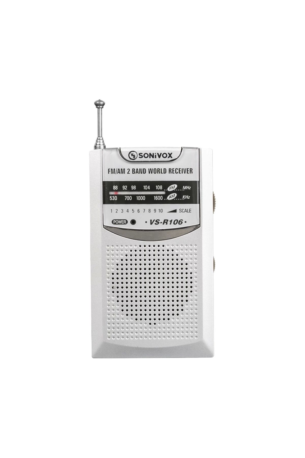 Eng GÜMÜŞ RENK CEP TİPİ ANALOG FM RADYO VS-R106 (4172)