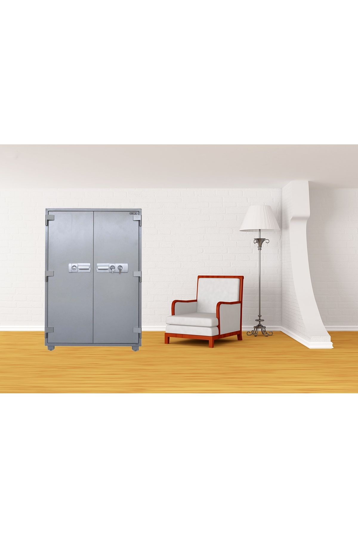 Mahmayi-Secure Plus Fire Cupboard With Two Lockable Drawers With Multi Adjustable (Key + Key) 5