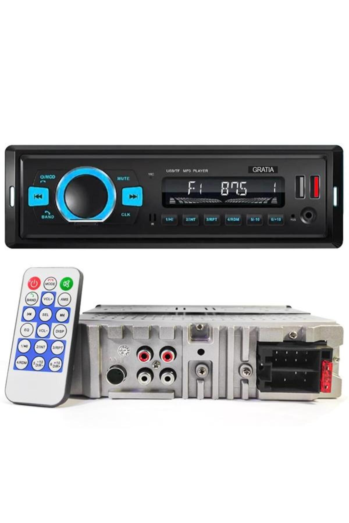 DENİZ Gratia Gr-2202B Oto Teyp 4X60 Watt Bluetooth 2Xusb Sd Fm Aux