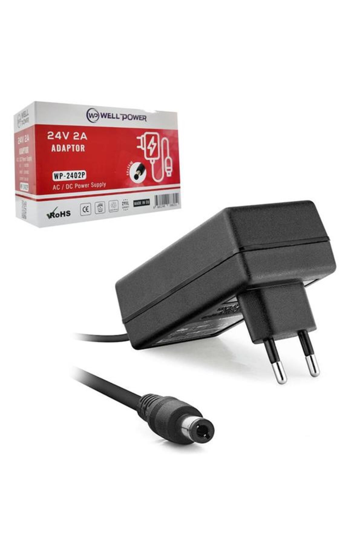 NZM TİCARET Wp-2402P Adaptör 24 Volt 2 Amper 5.5X2.5Mm