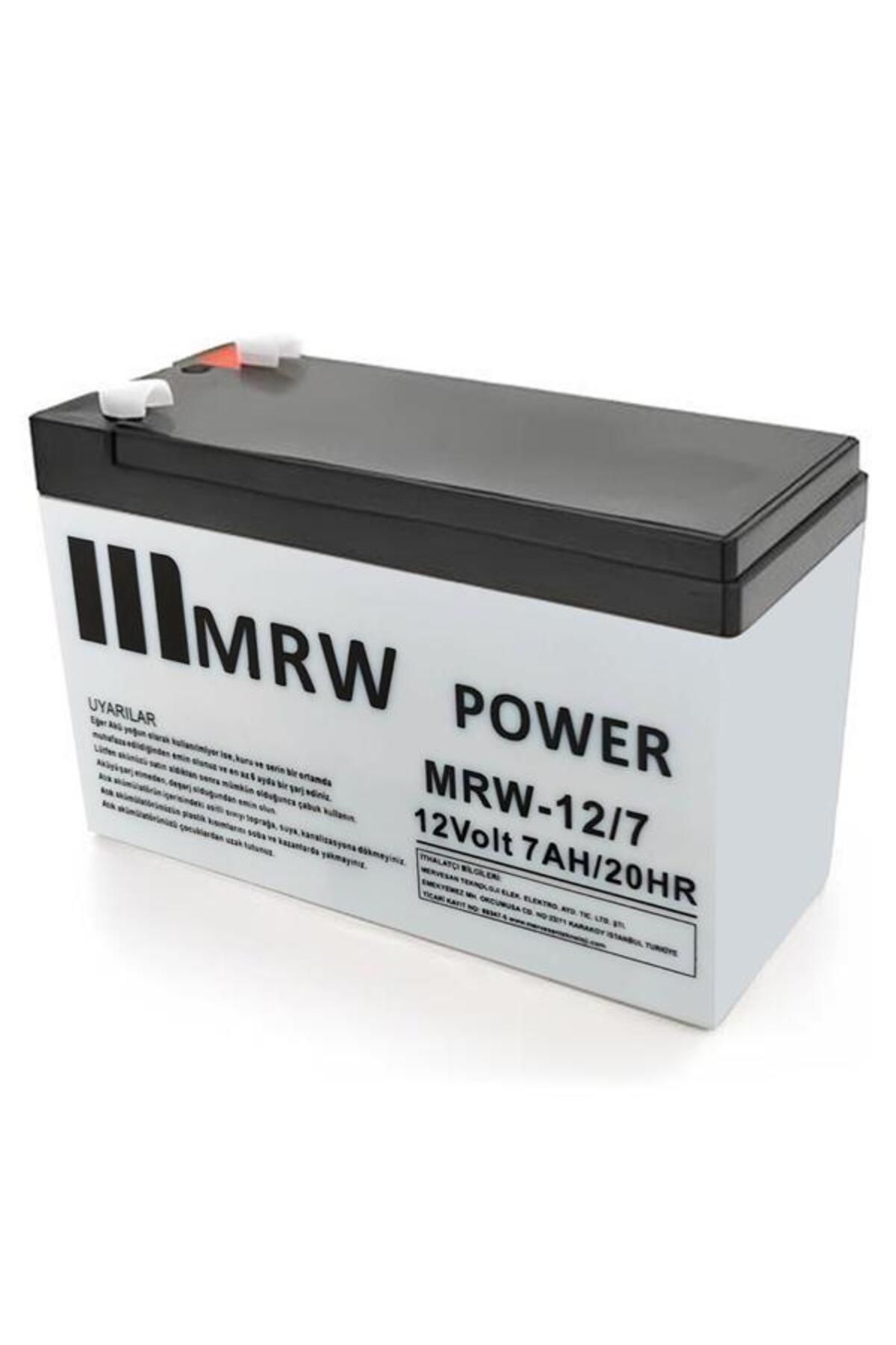 NZM TİCARET Mrw Kuru Akü 12V 7Ah (15X6.5X9.5Cm) Ups Uyumlu 07-2024 Üretim