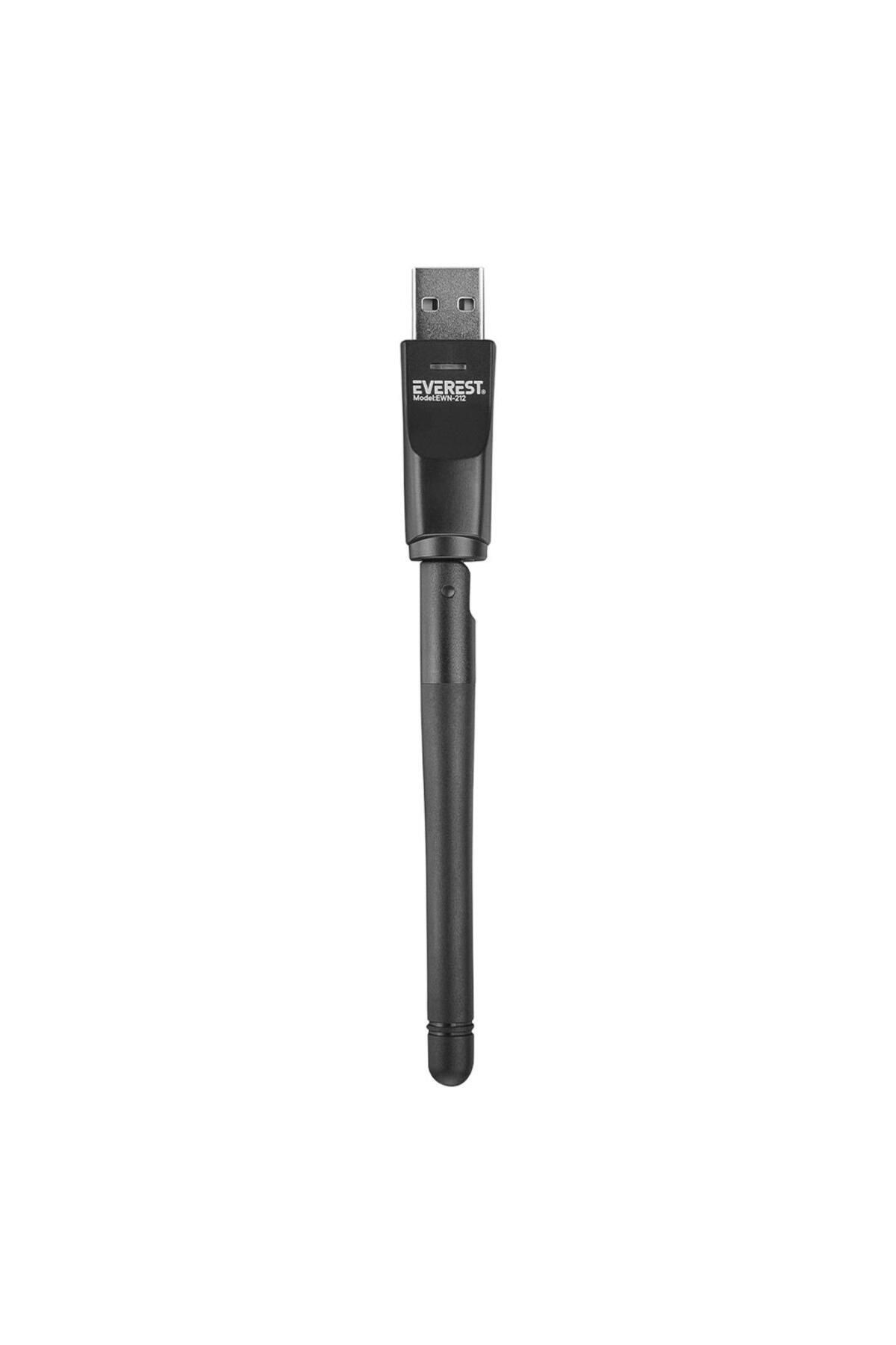 Everest Ewn-212 150mbps 2.4ghz 2dbı Mt7601 Işlemci Wıfı Usb Kablosuz Adaptör (ıptv Uydu Alıcı Uyumlu