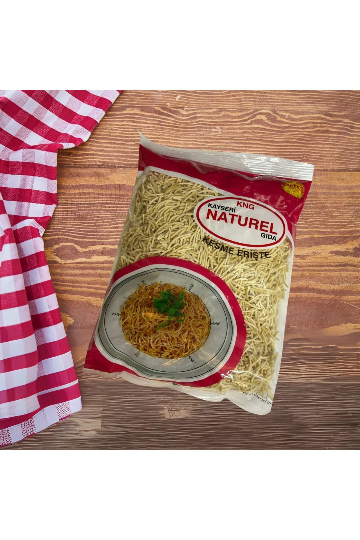 Akyel Gıda Kesme Erişte Naturel Kayseri 1 KG